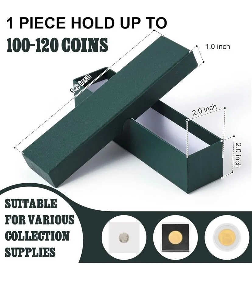 Product image for Hunter Green 2x2 Coin Box