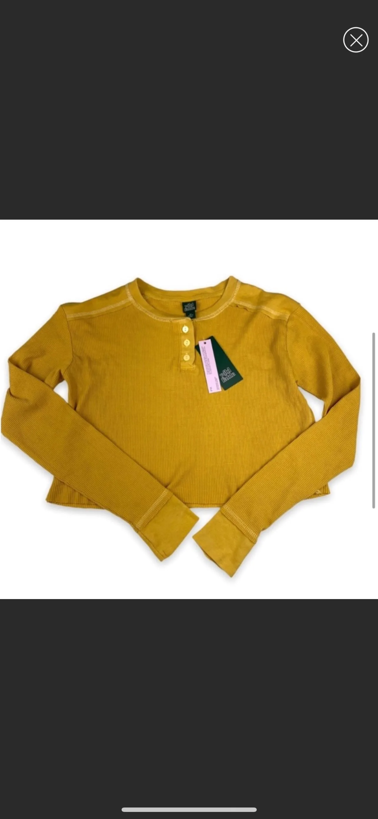Product image for #011 medium wild fable yellow top