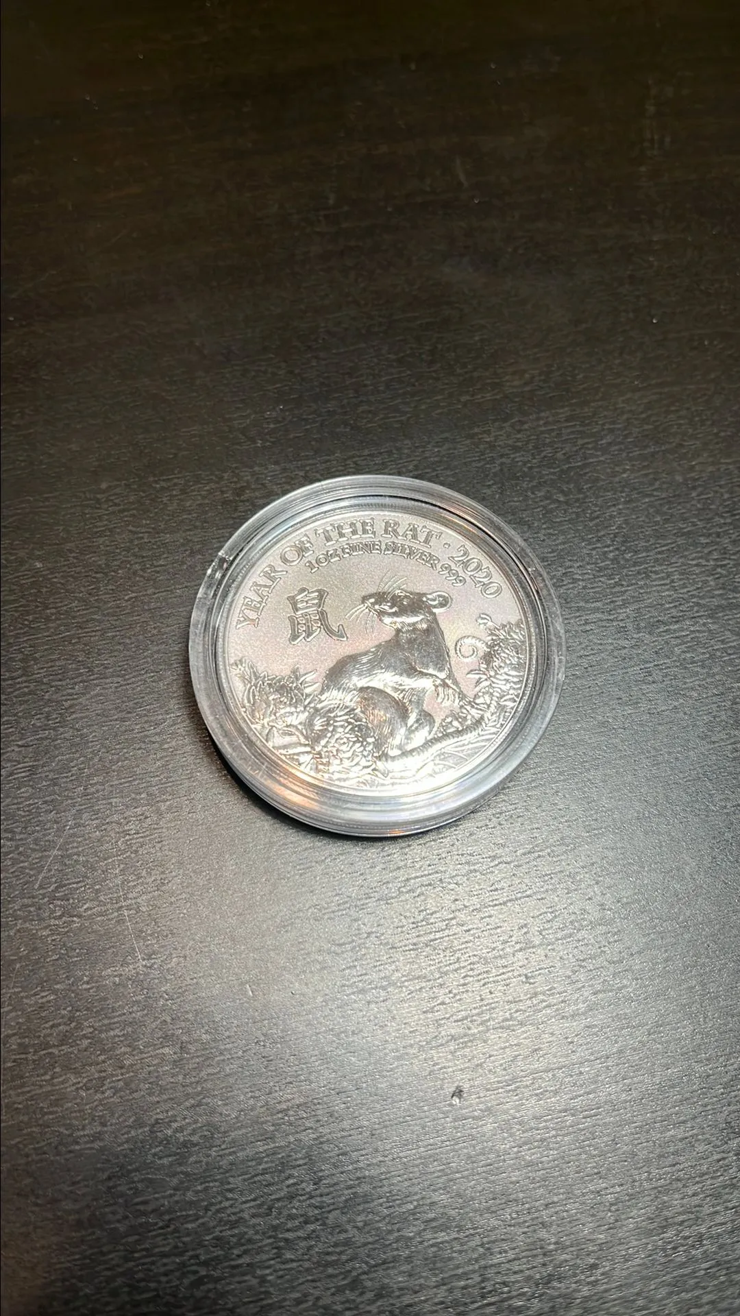 Product image for 2020 1oz Silver Year of the Rat - Royal Mint UK