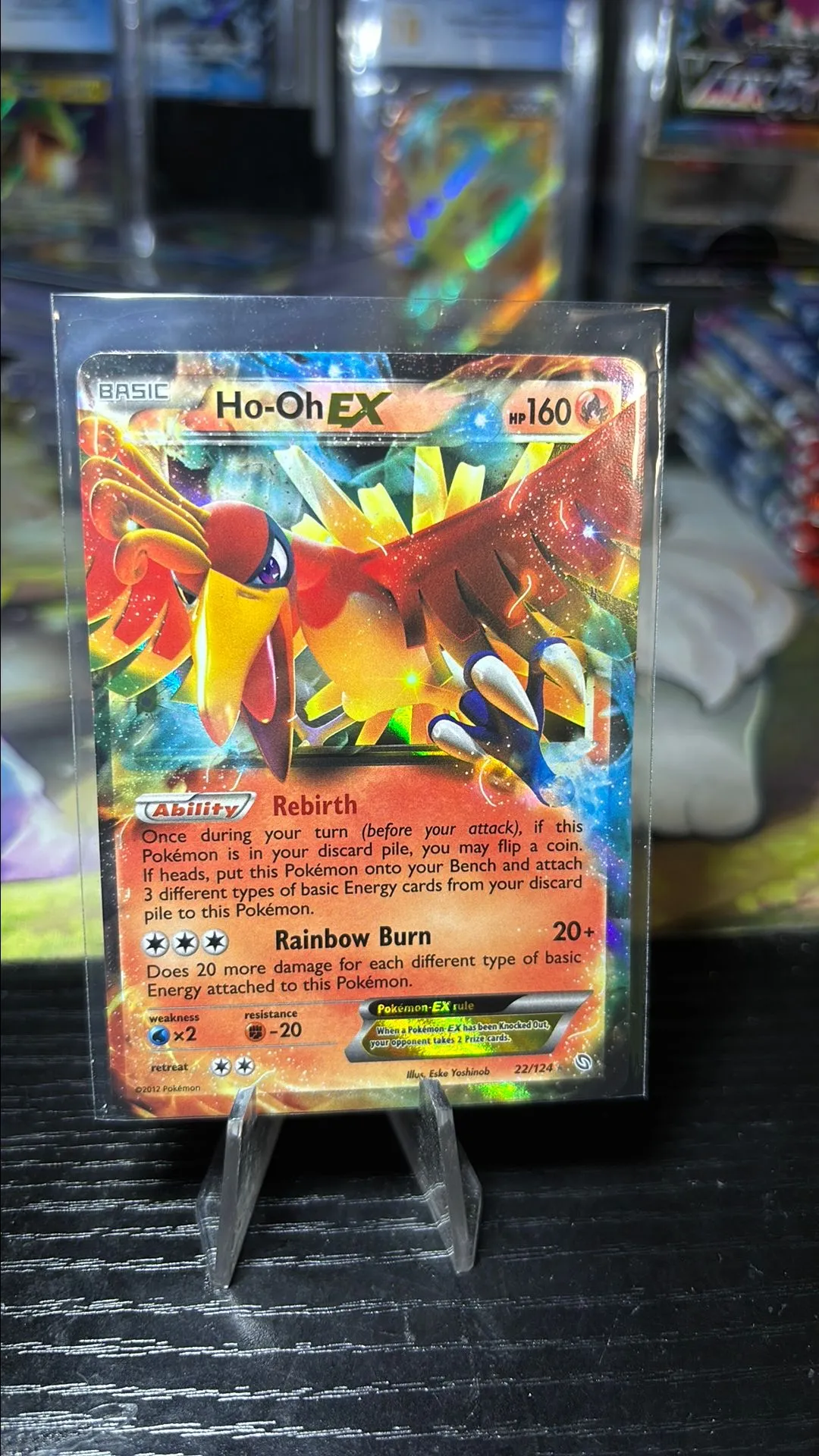 Product image for Ho-Oh EX #22/124 Black Star
