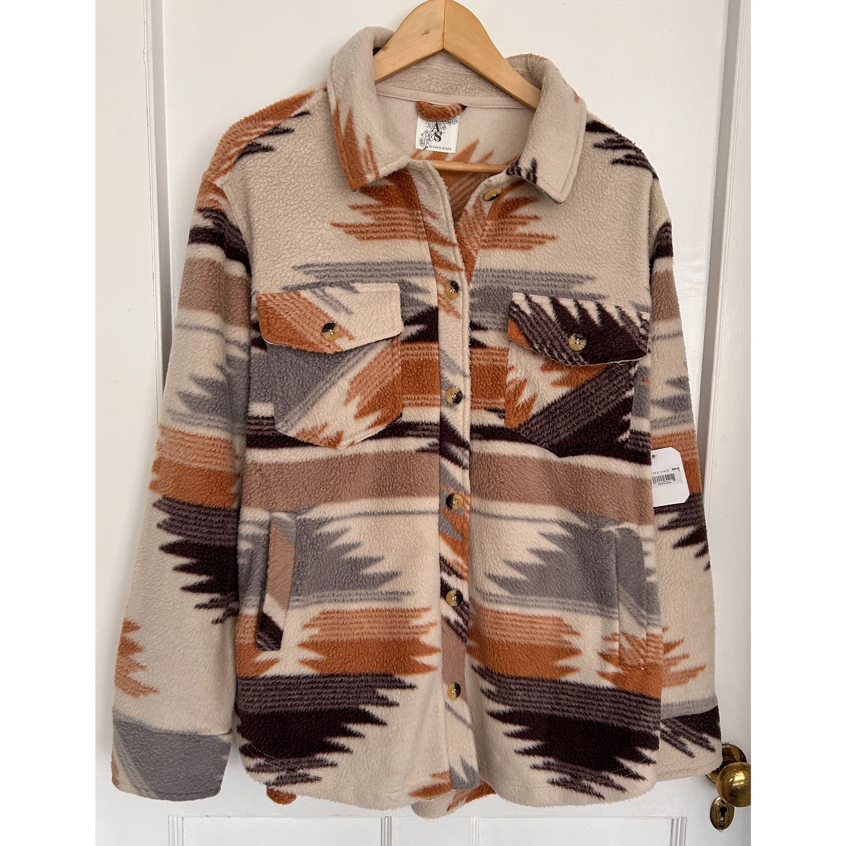 Product image for BNWT Altar’d State Shacket in Navajo Print Size M