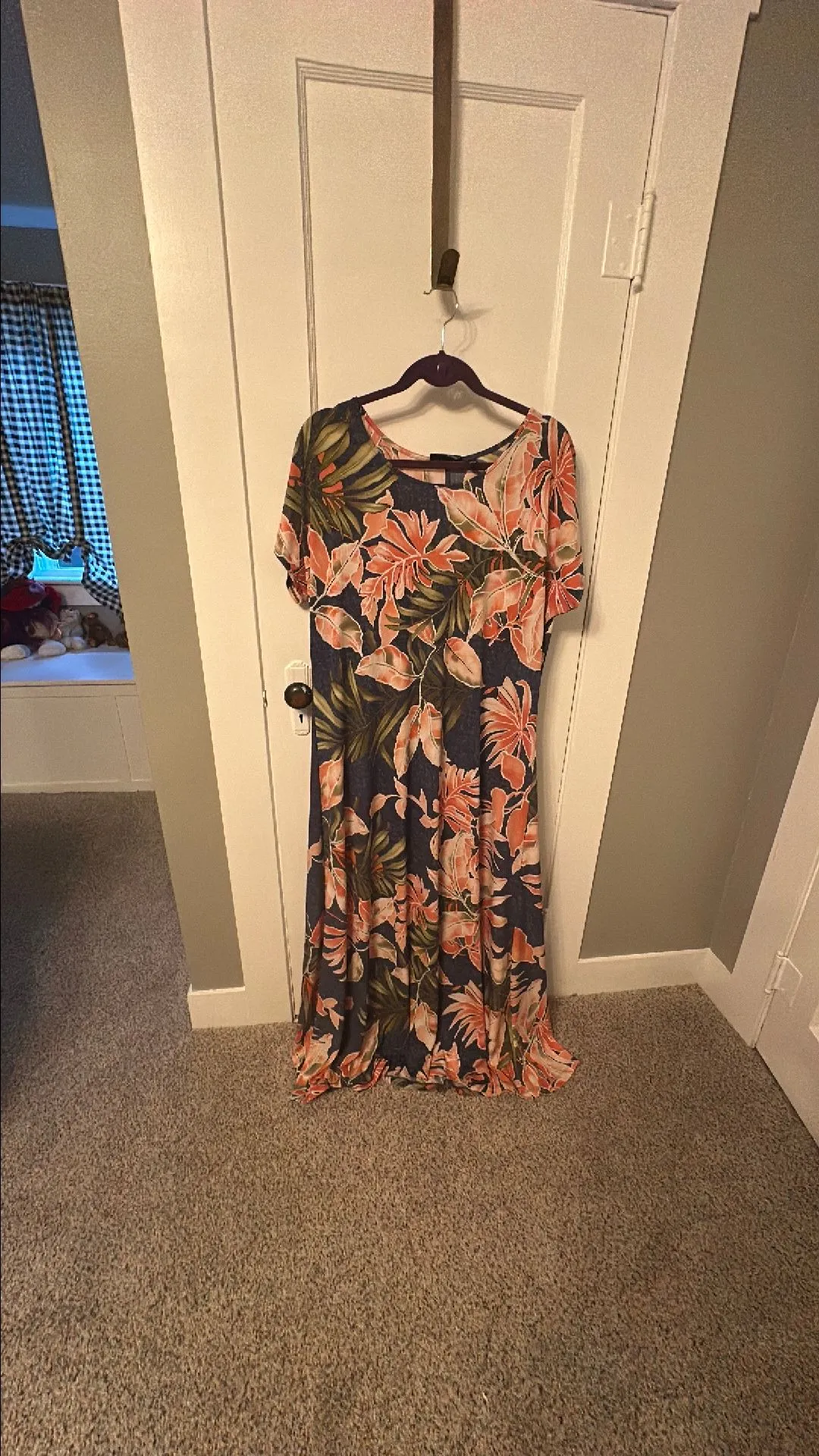 Product image for Blue/ Coral Maxi
