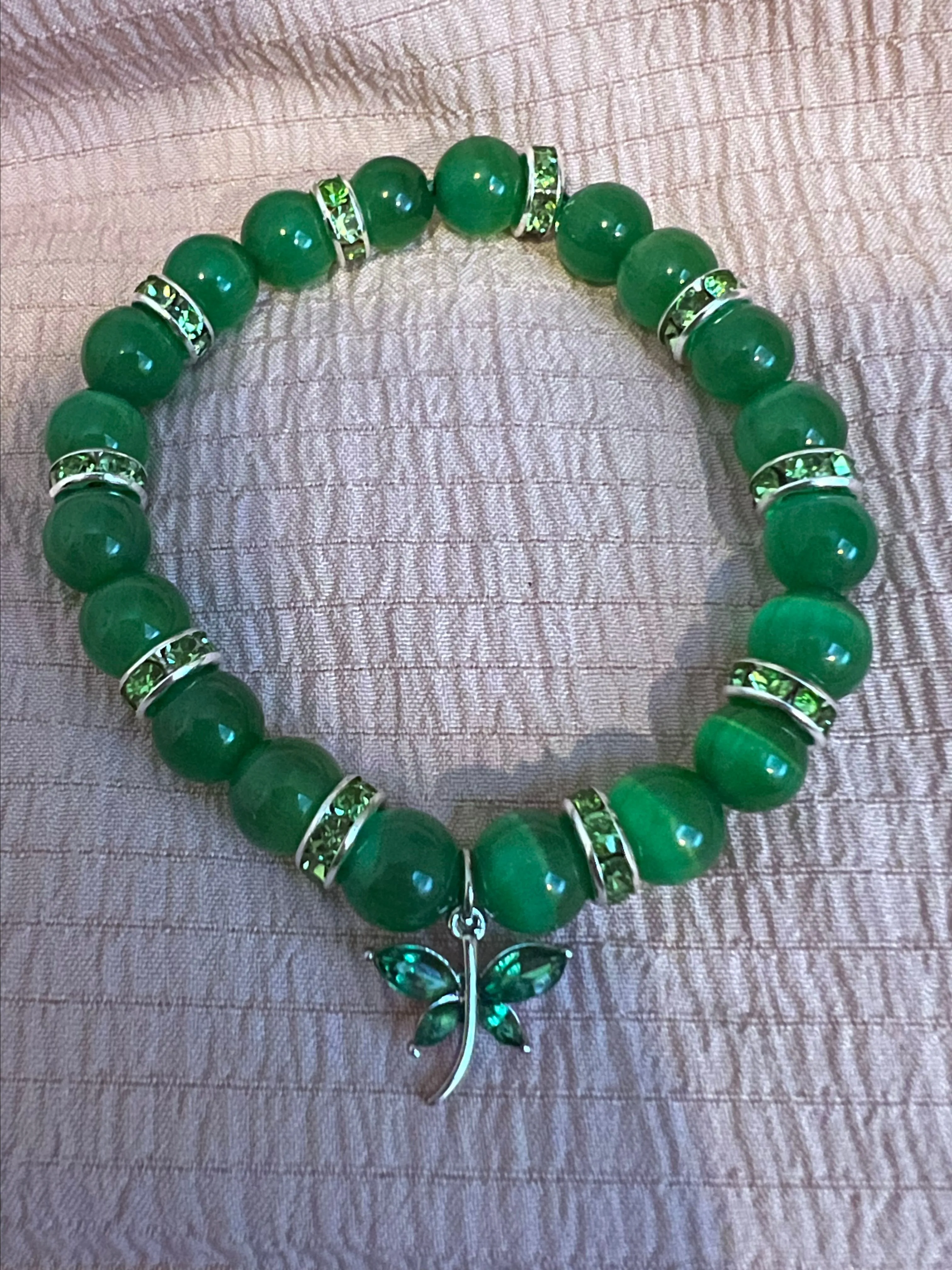 Product image for Green Cats Eye 8mm Bracelet