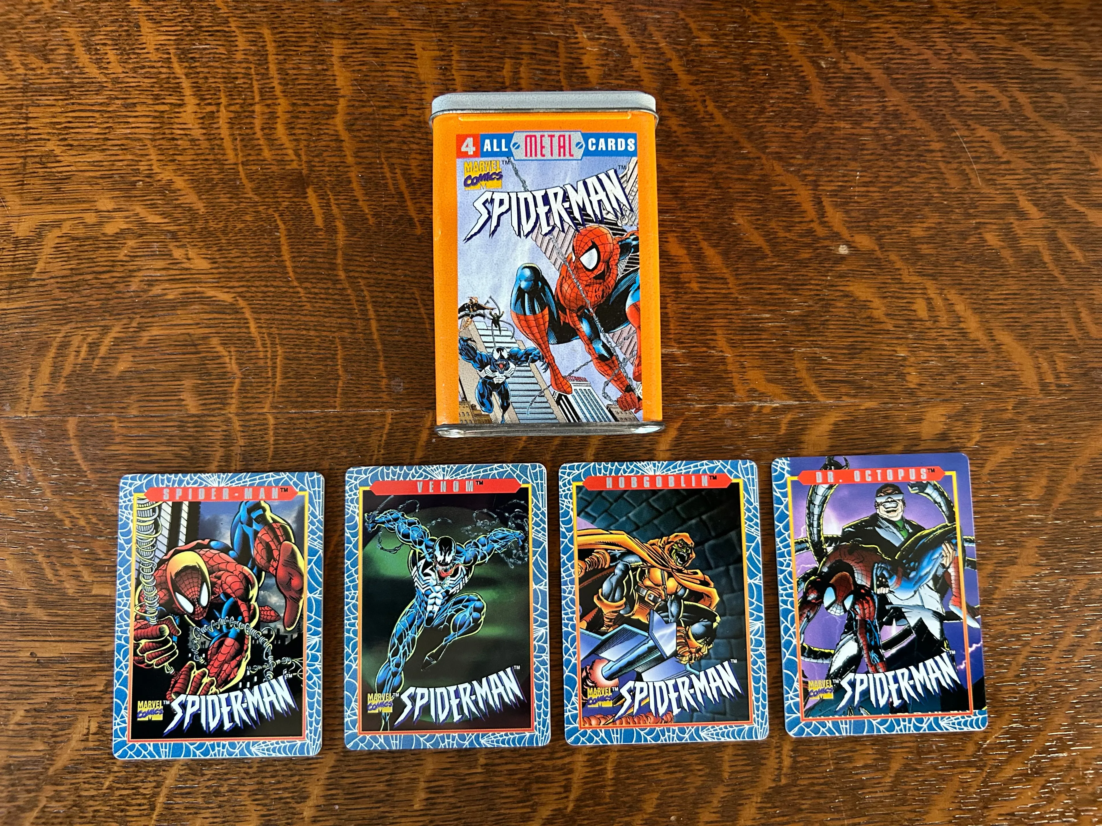 Product image for Full Set! 1996 Team Metal Spider-Man Marvel Comics All Metal Trading Cards