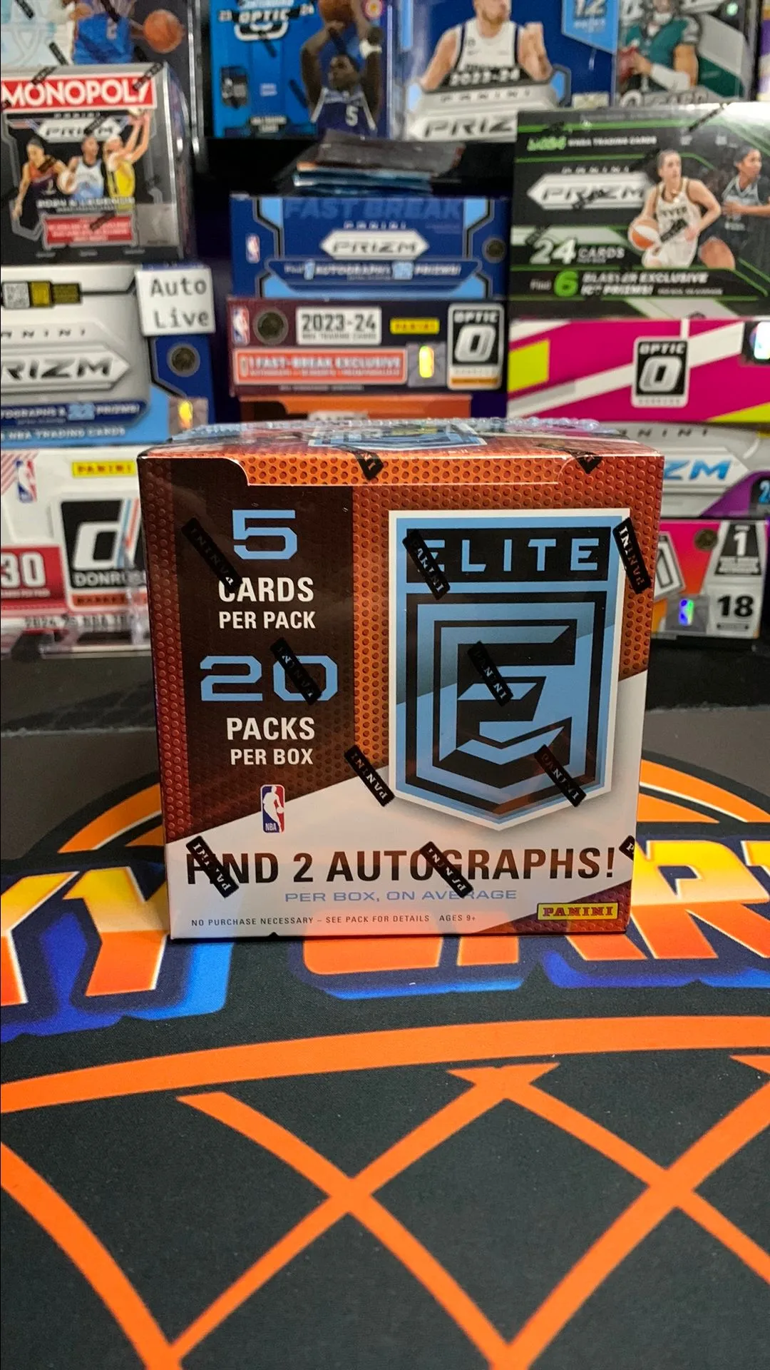 Product image for 1 2019-20 Elite Basketball Hobby Box(2 Autos)