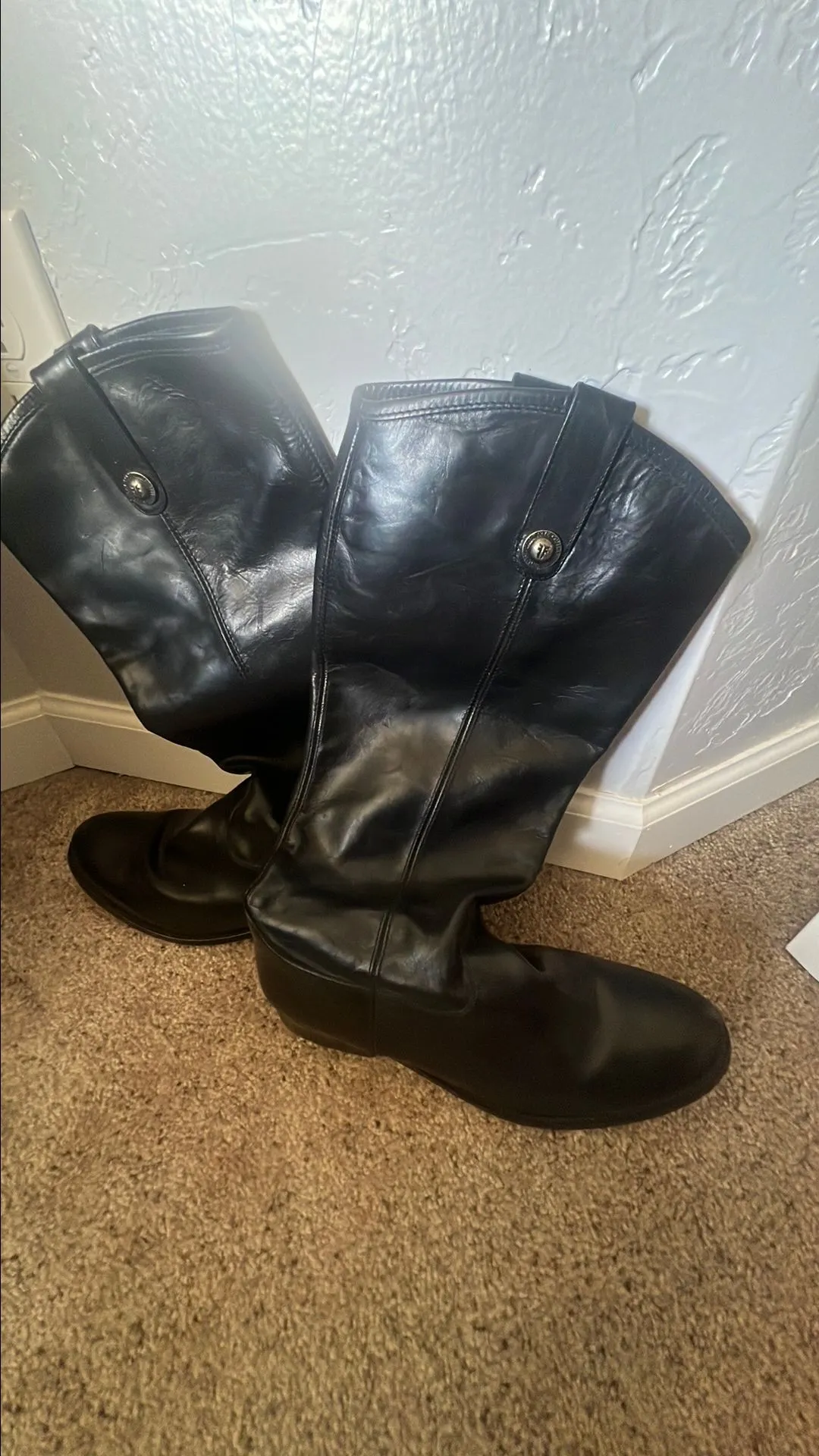 Product image for Black leather Frye boots