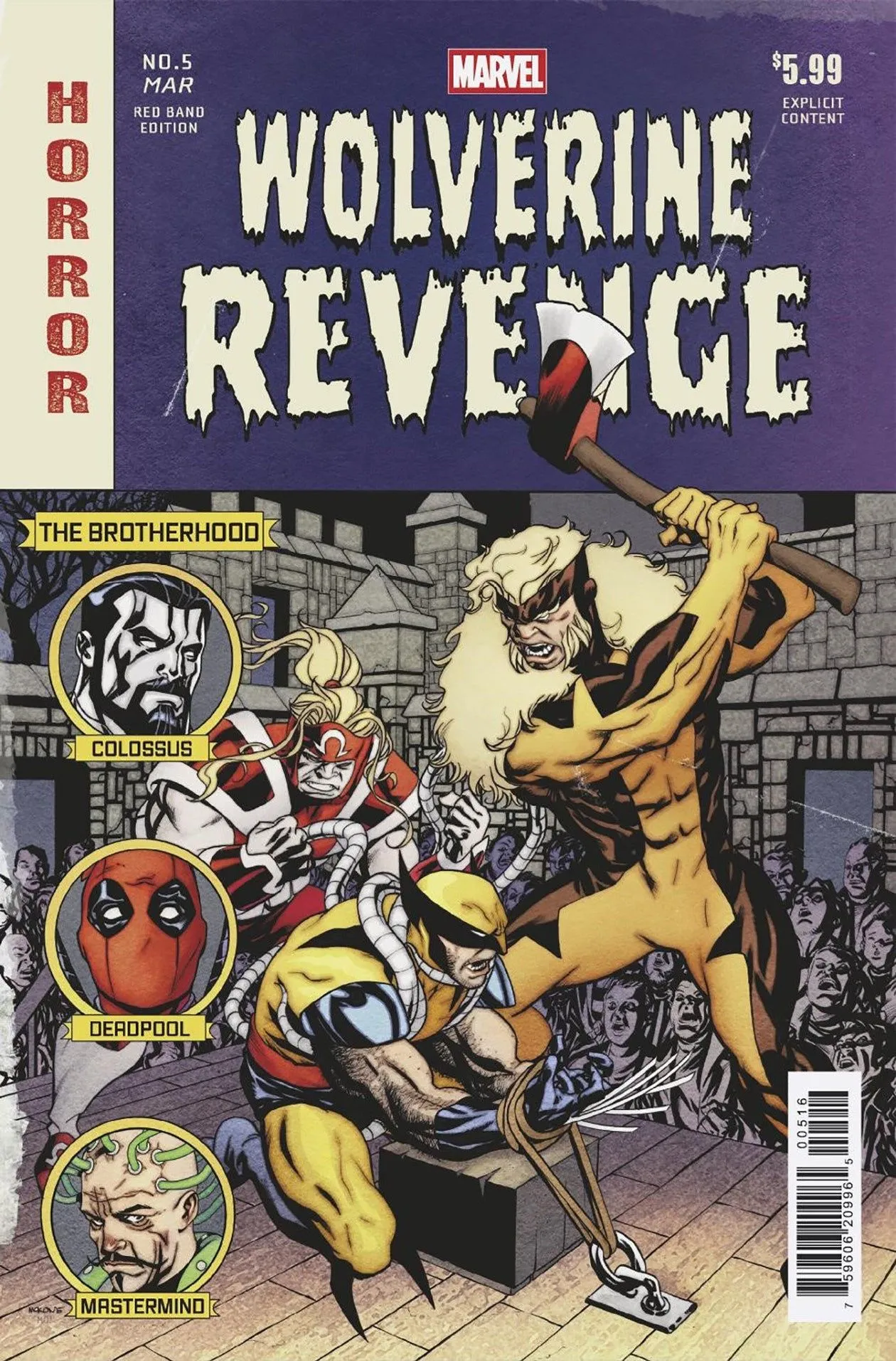 Product image for Wolverine Revenge #5 1:25 Ratio Red Band