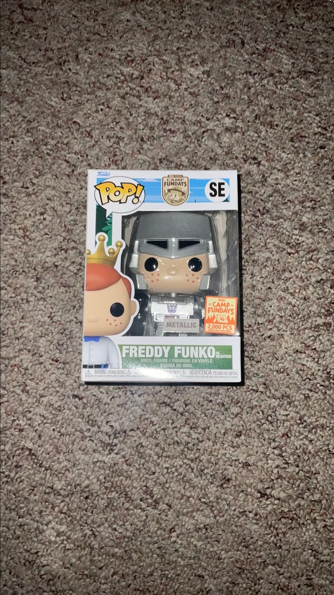 Product image for Freddy Funko as Megatron (Metallic) [Camp Fundays Exclusive, 2000 PCS]