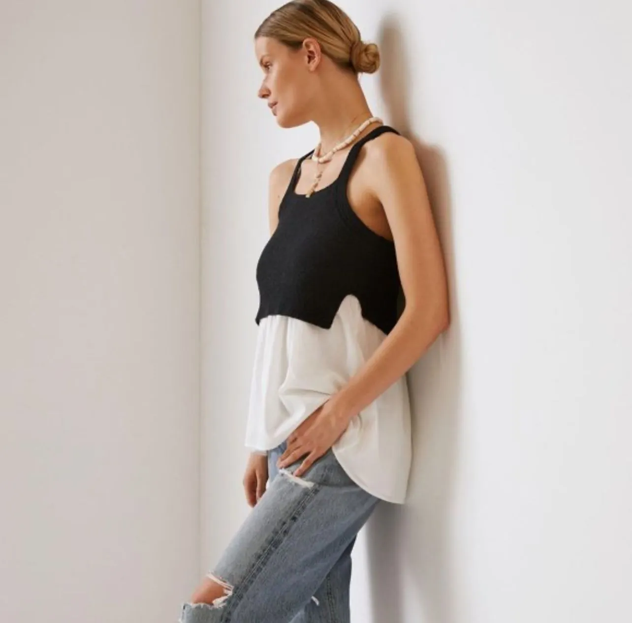 Product image for 30 Anthropologie sweater twofer tank XS
