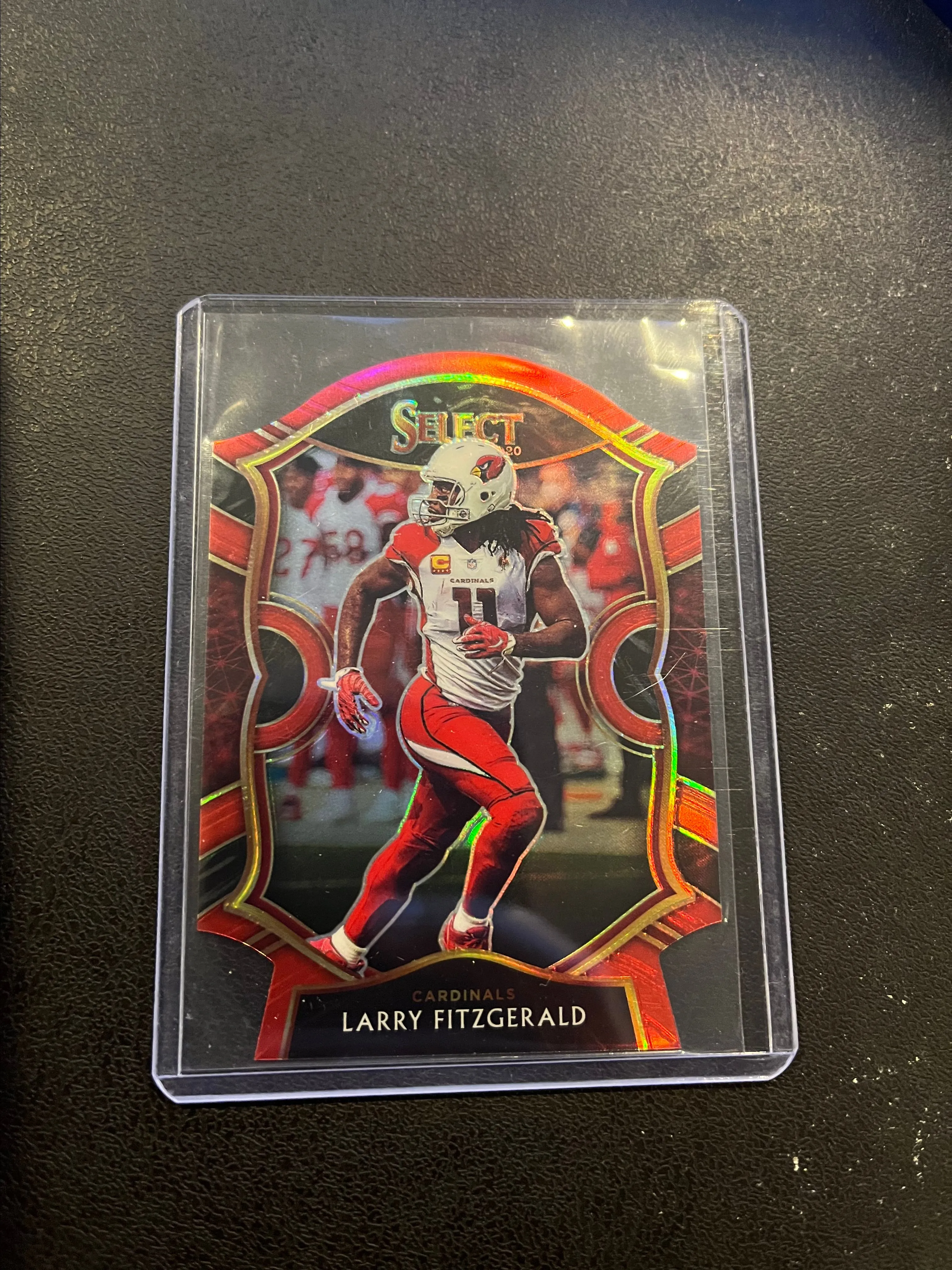 Product image for 2020 Panini Select Red Prizm Die Cut Larry Fitzgerald #23 Arizona Cardinals