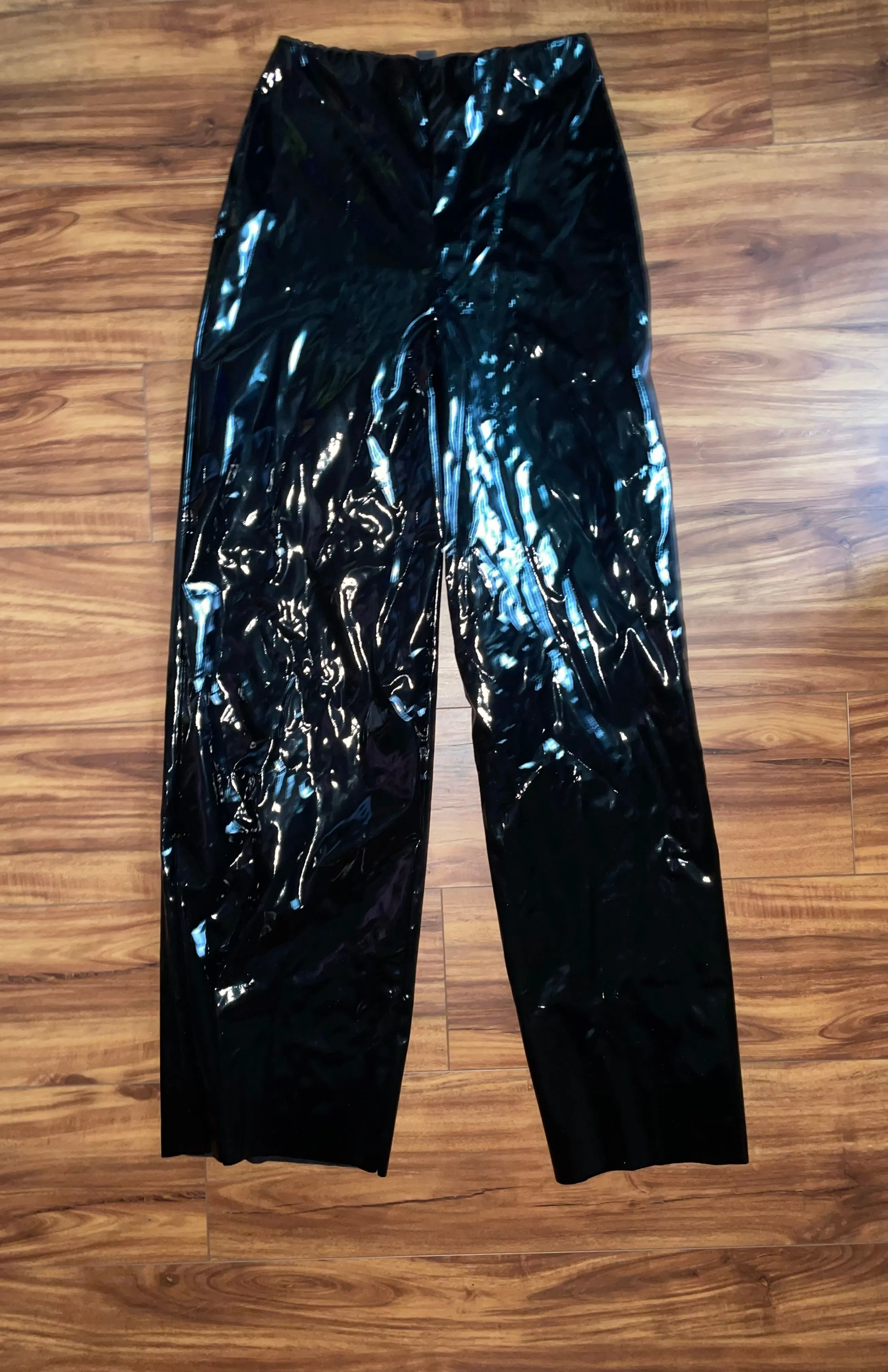 Product image for Boohoo Black Vinyl Pants Size S