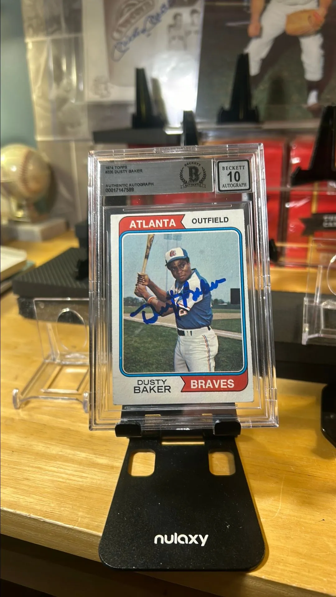 Product image for 1974 Topps D. Baker w/ on card auto