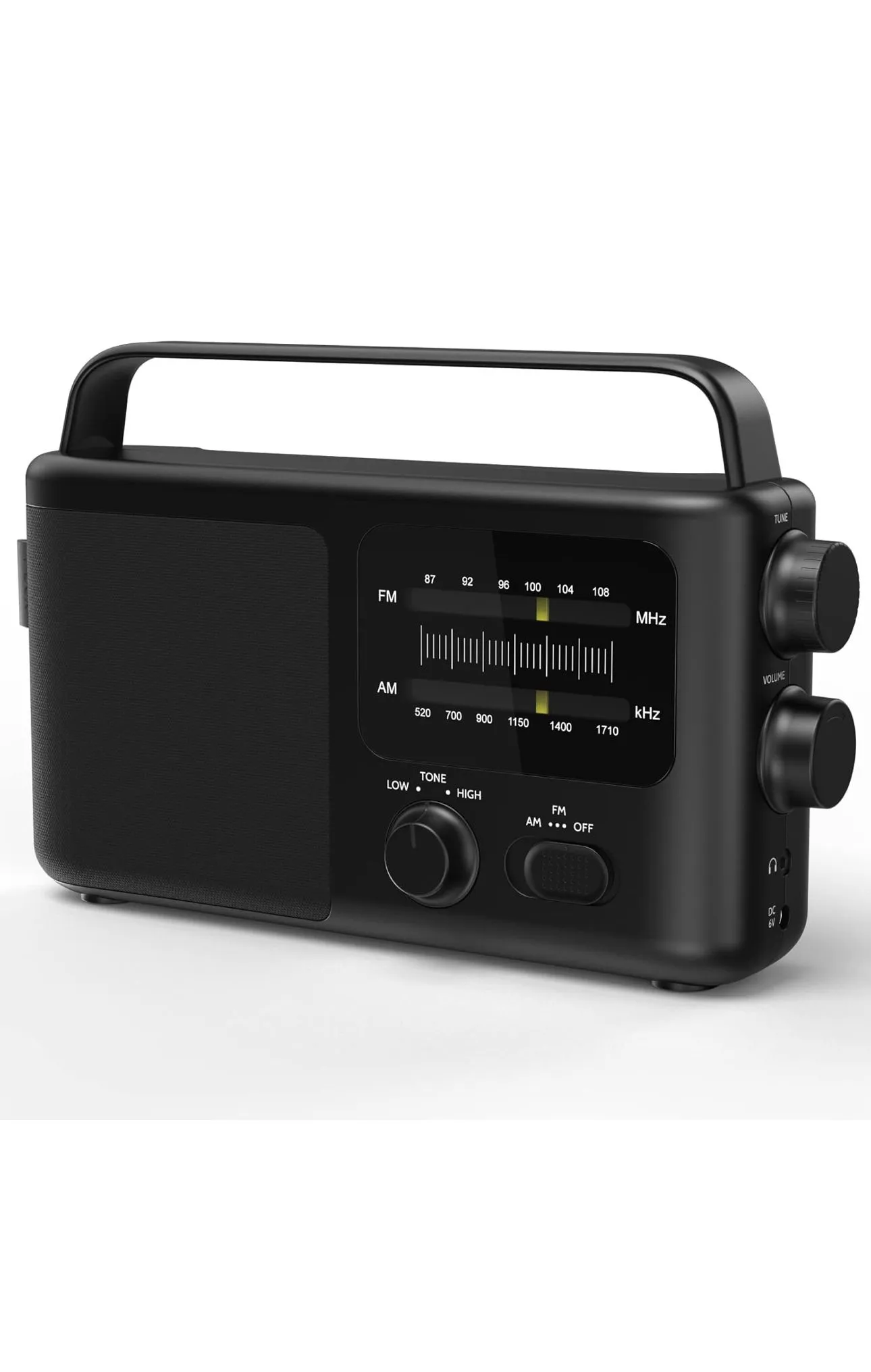 Product image for i-box Tone, Portable Radio, AM FM Radio, Alarm Clock Radio, Retro Radio, FM Radio, Battery Powered