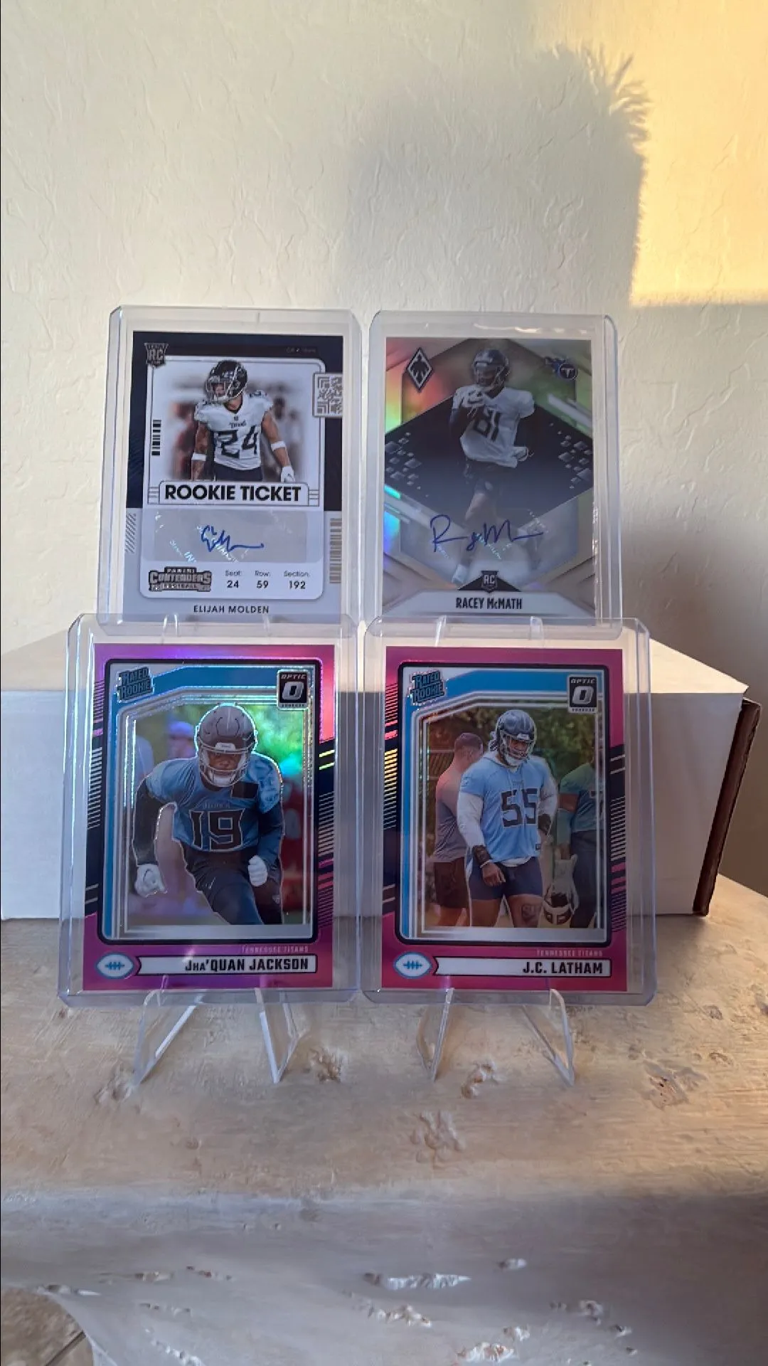 Product image for Tennessee Titans Rookie Autos & Pink Rated Rookies