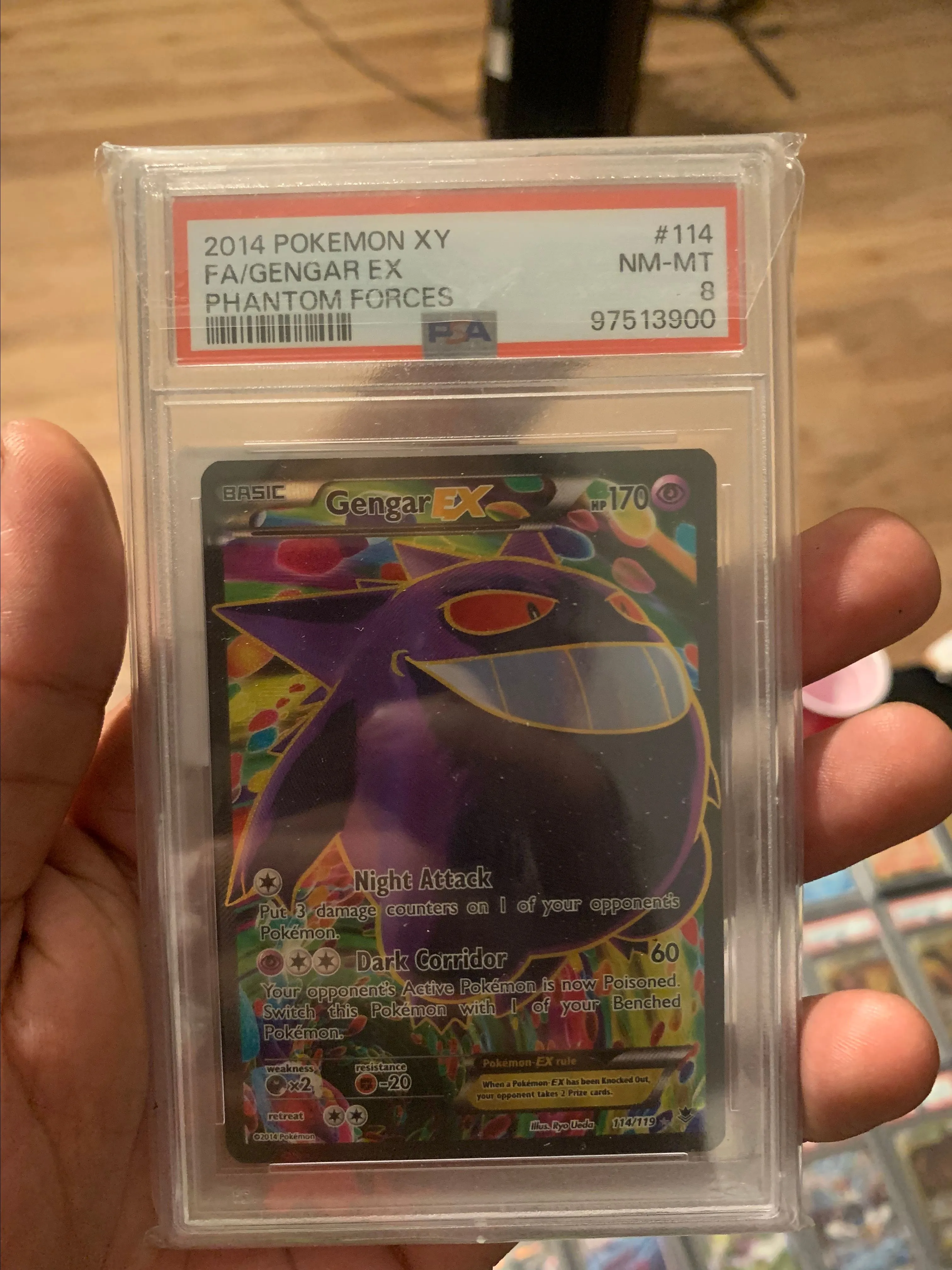 Gengar Ex #114 FA Phantom Forces PSA NM-MT 8  Whatnot: Shop, Sell, Connect