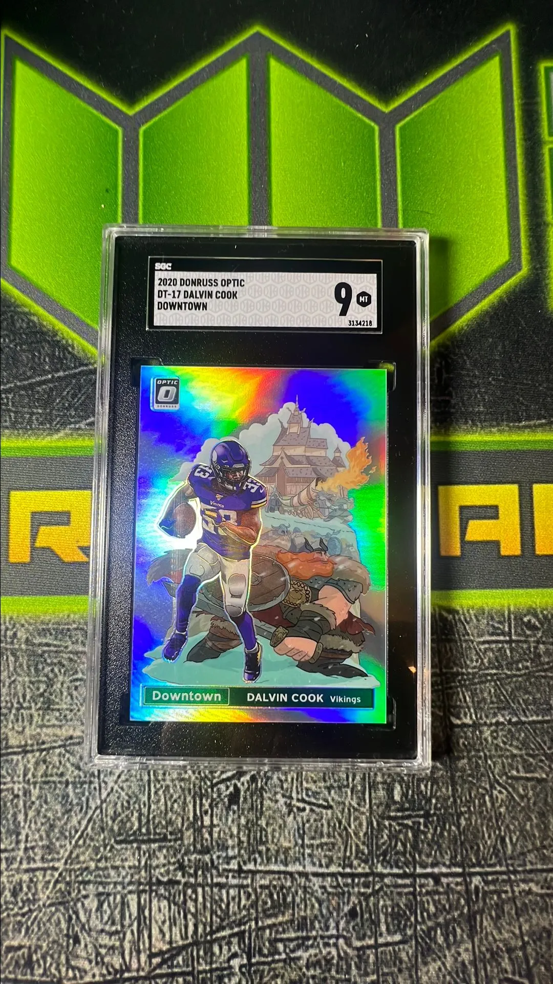 Product image for 2020 Donruss Optic Dalvin Cook Downtown Minnesota Vikings