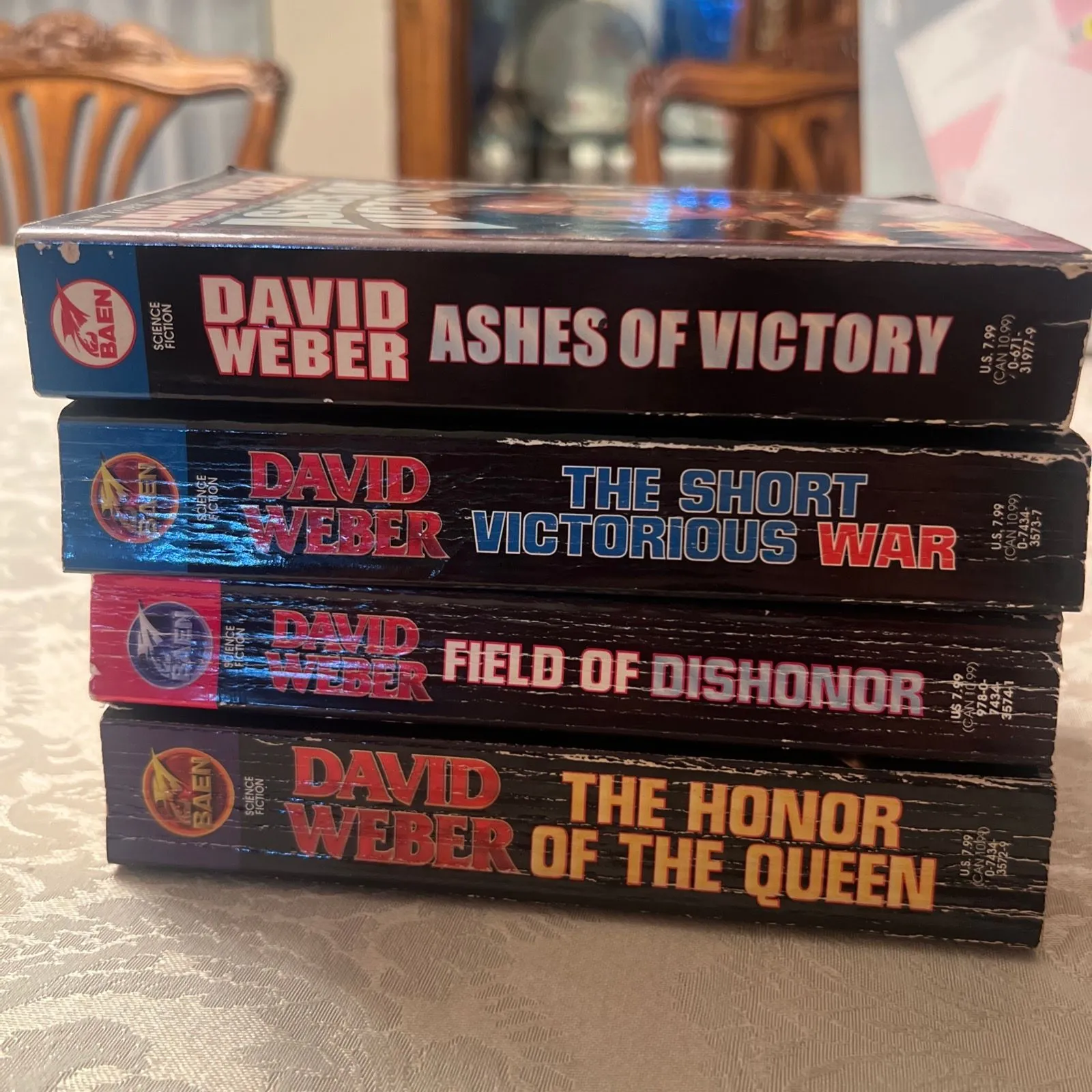 Product image for (Paperback) Science Fiction by David Weber - Lot of 4