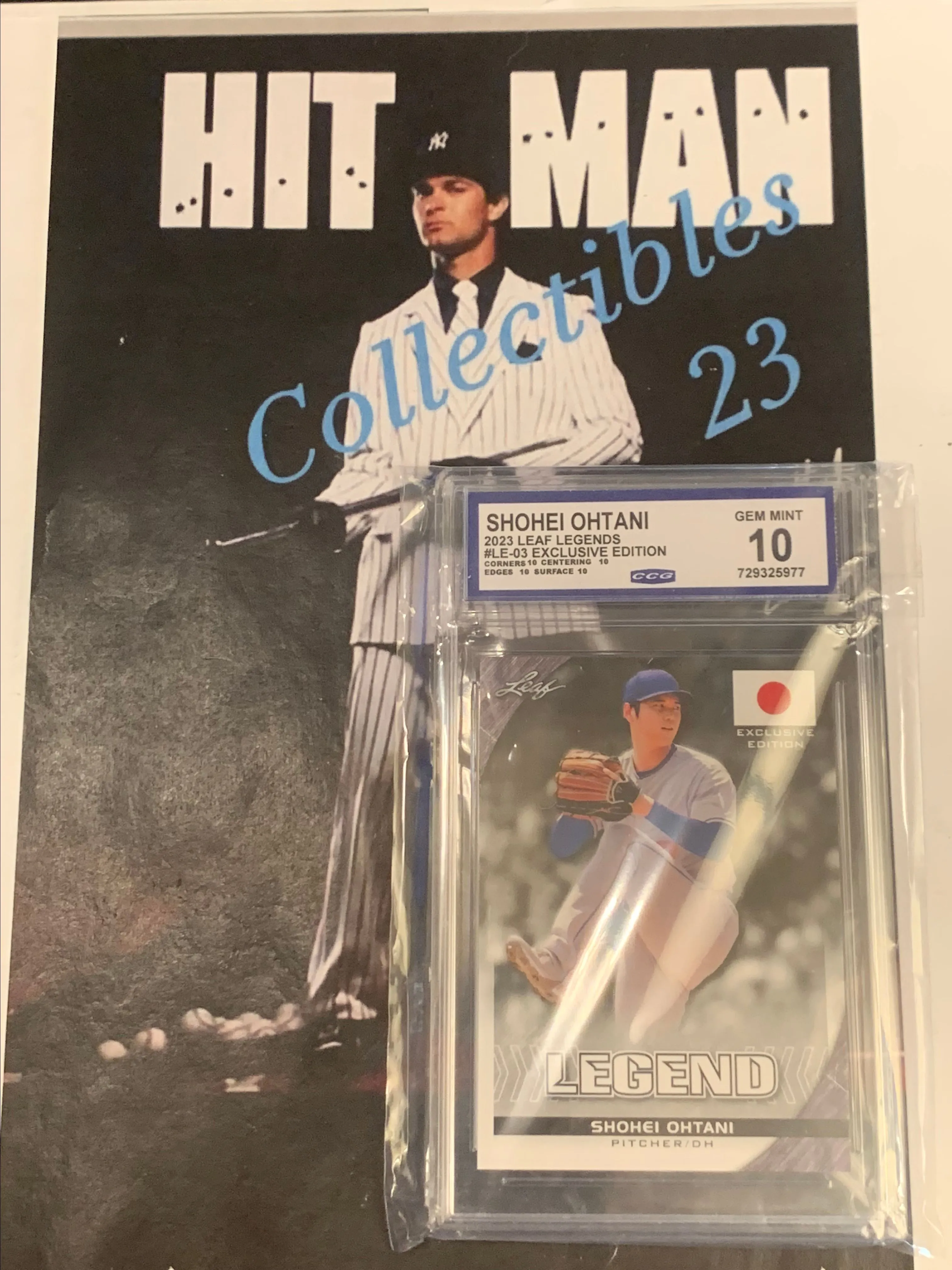 Product image for MLB - SLAB 2023 Leaf Legends Exclusive Shohei Ohtani CCG 10