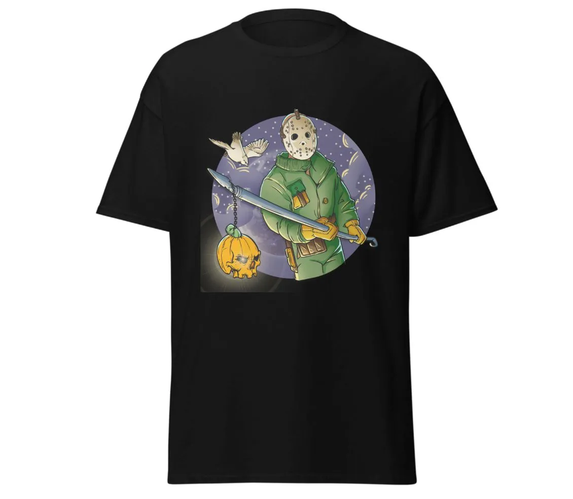 Product image for Halloween Jason with stick T-shirt design