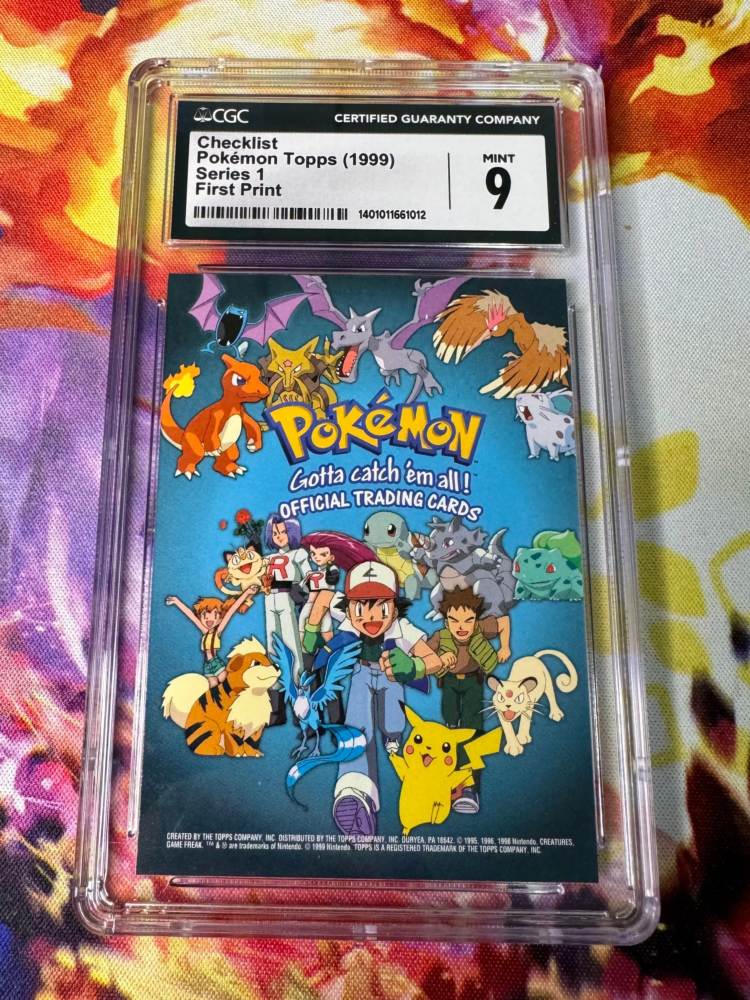 1999 Pokmon Topps First Print Series 1 Checklist - CGC 9  Whatnot: Shop,  Sell, Connect