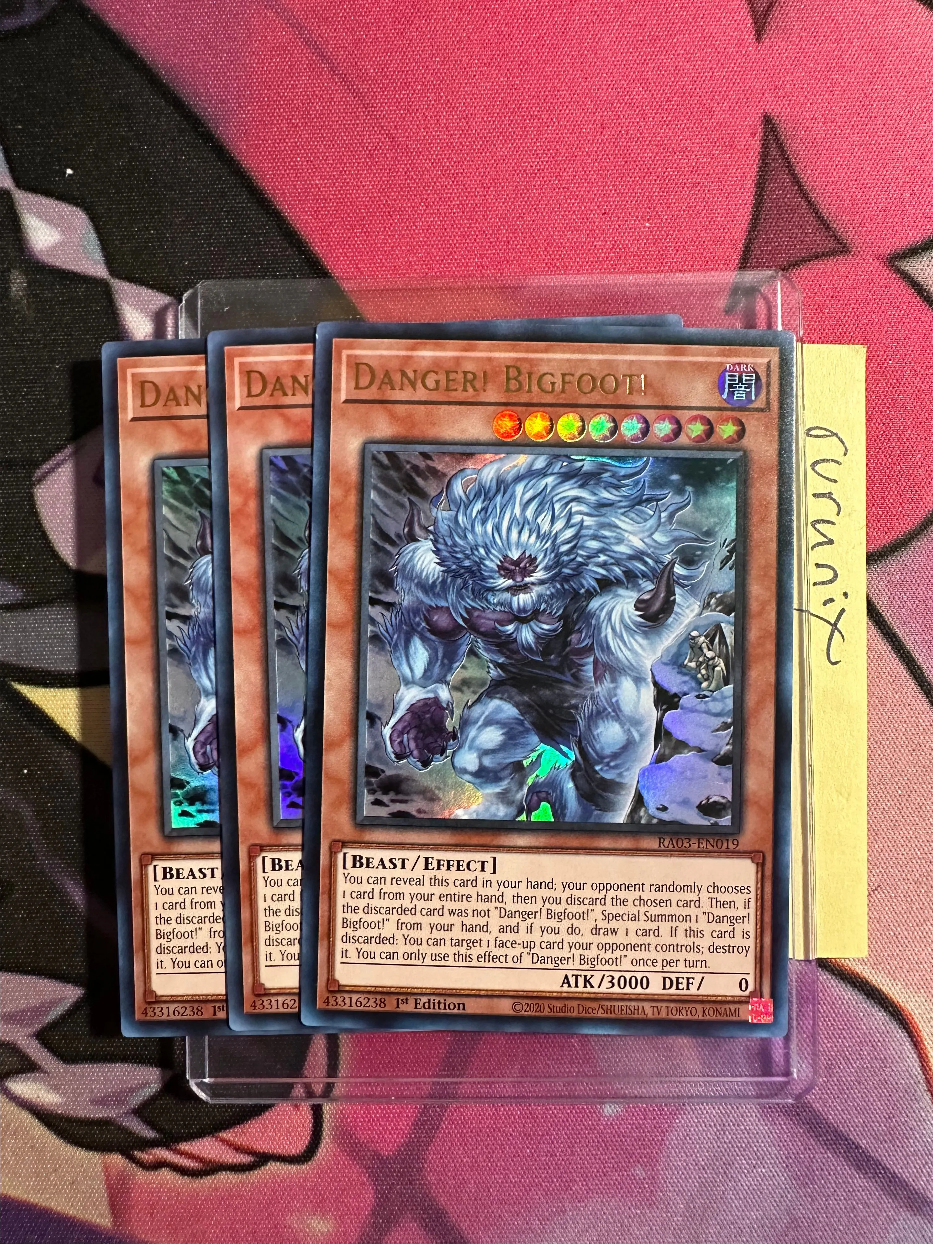 3x Yugioh Danger! Bigfoot! (Alternate Art) RA03-EN019 Ultra Rare - Quarter  Century Bonanza  Whatnot: Shop, Sell, Connect