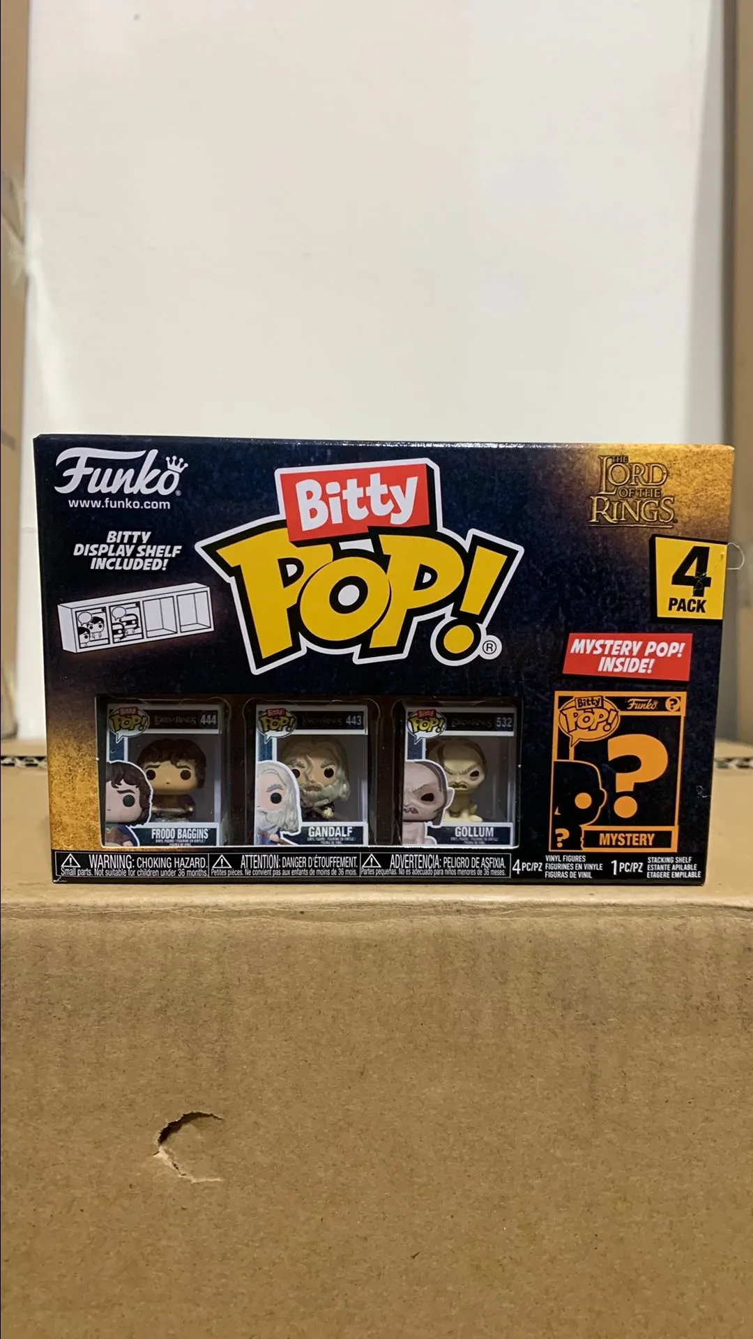 Product image for Bitty Pop! TLOTR Frodo Baggins 4 Pack