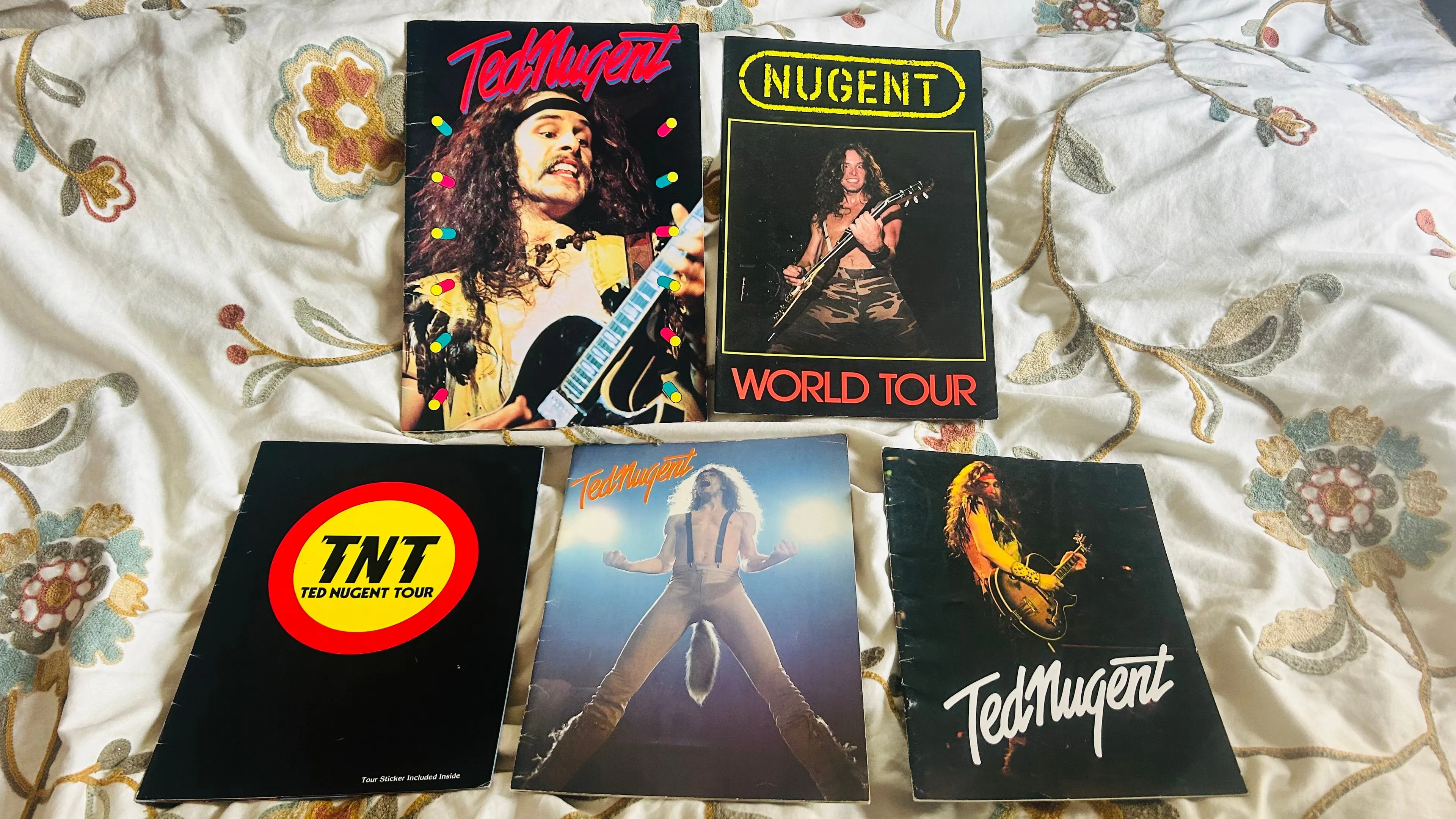 Product image for Ted Nugent 5 lot tour programs Japan TnT 1978 1979