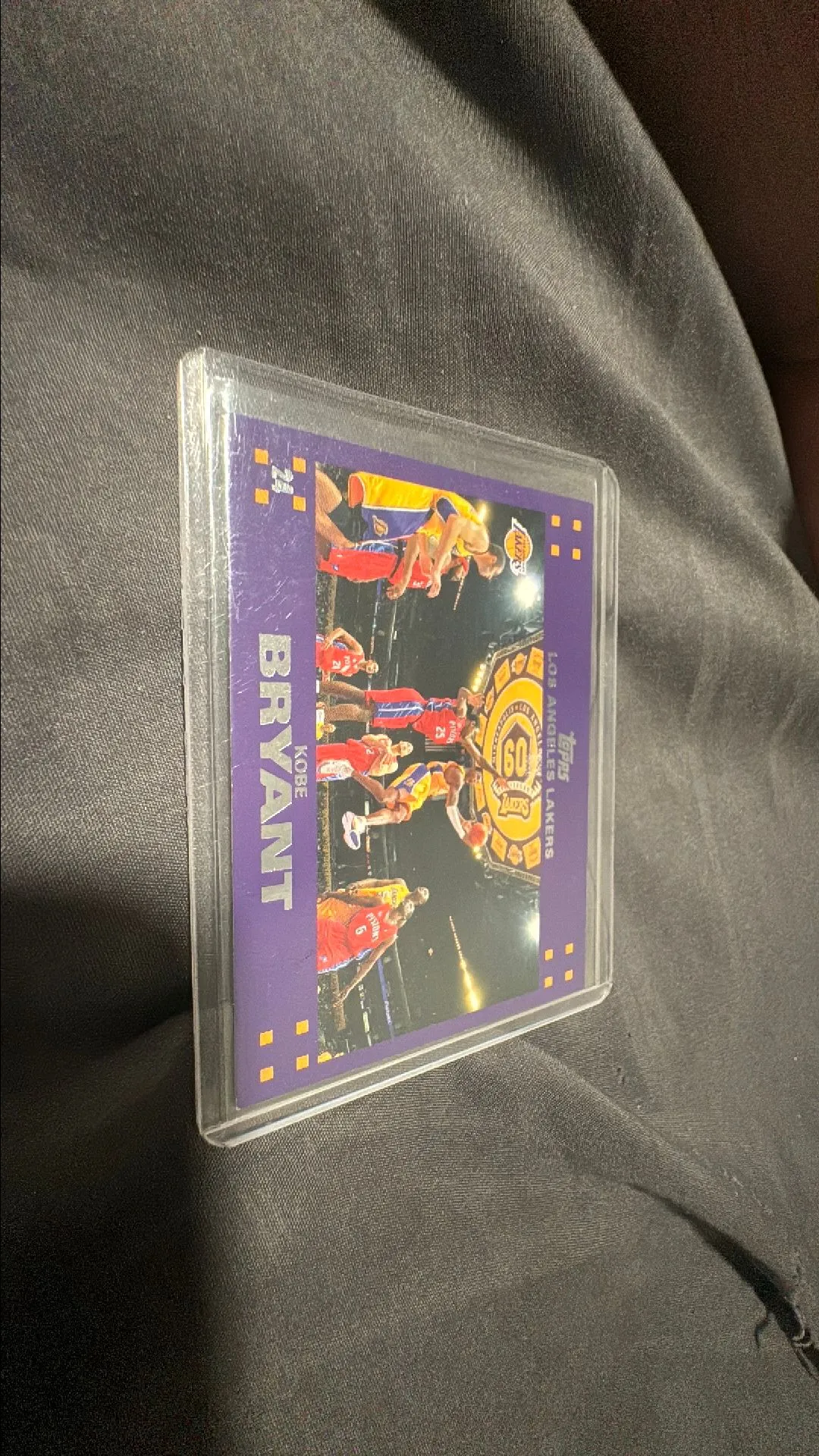 Product image for Kobe Bryant 2007-08 Topps #LAL8 Lakers Team Set 60th Anniversary Ultra Rare SSP