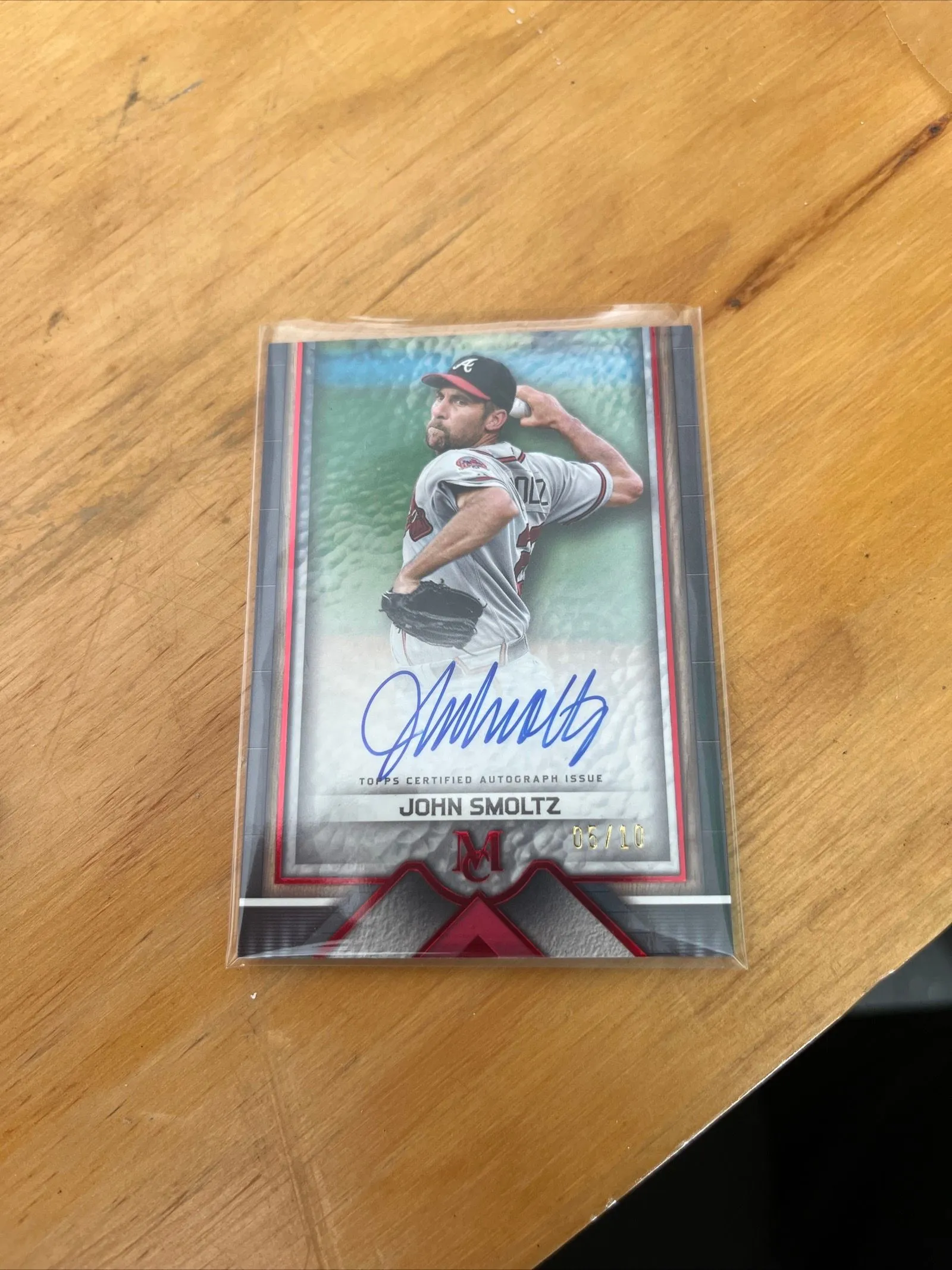 Product image for John smoltz on card auto /10