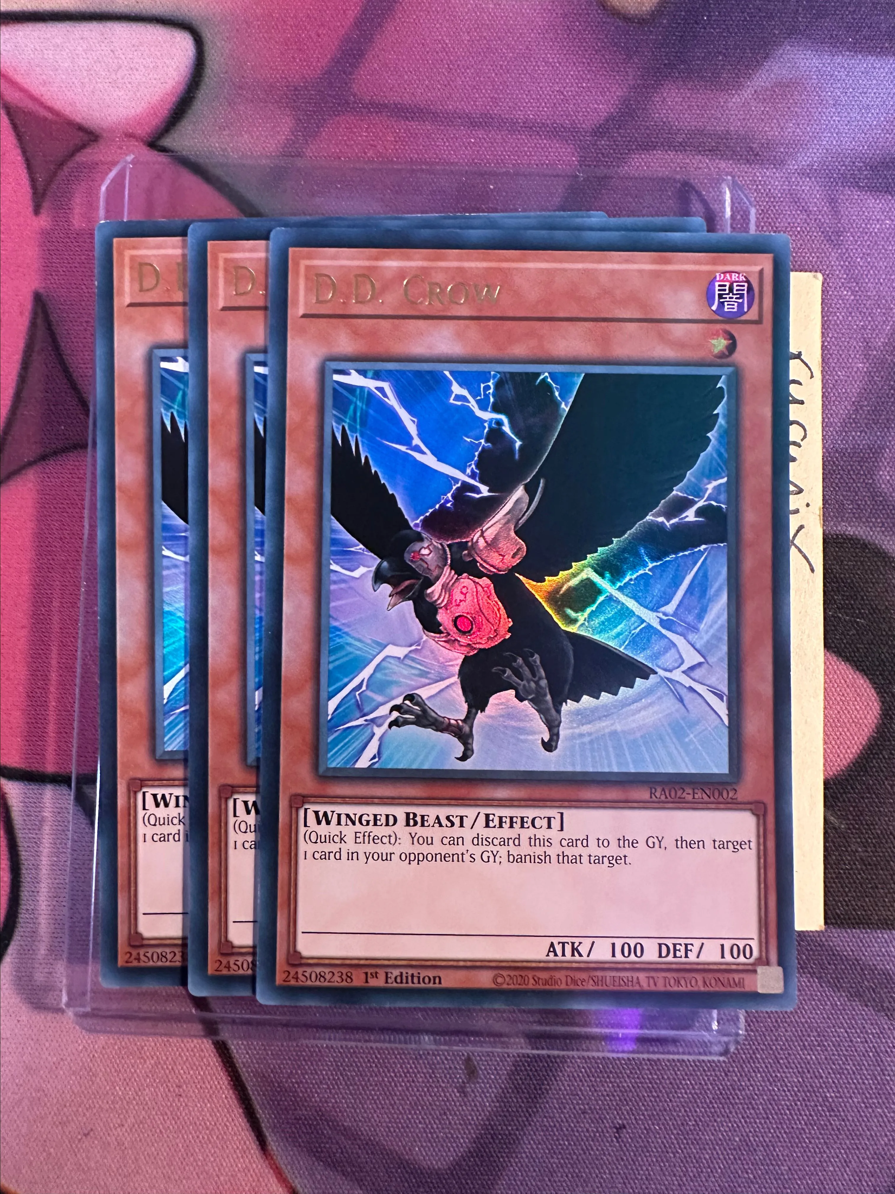 3x Yugioh D.D. Crow RA02-EN002 Ultra Rare - 25th Anniversary Rarity  Collection II (RA02)  Whatnot: Shop, Sell, Connect