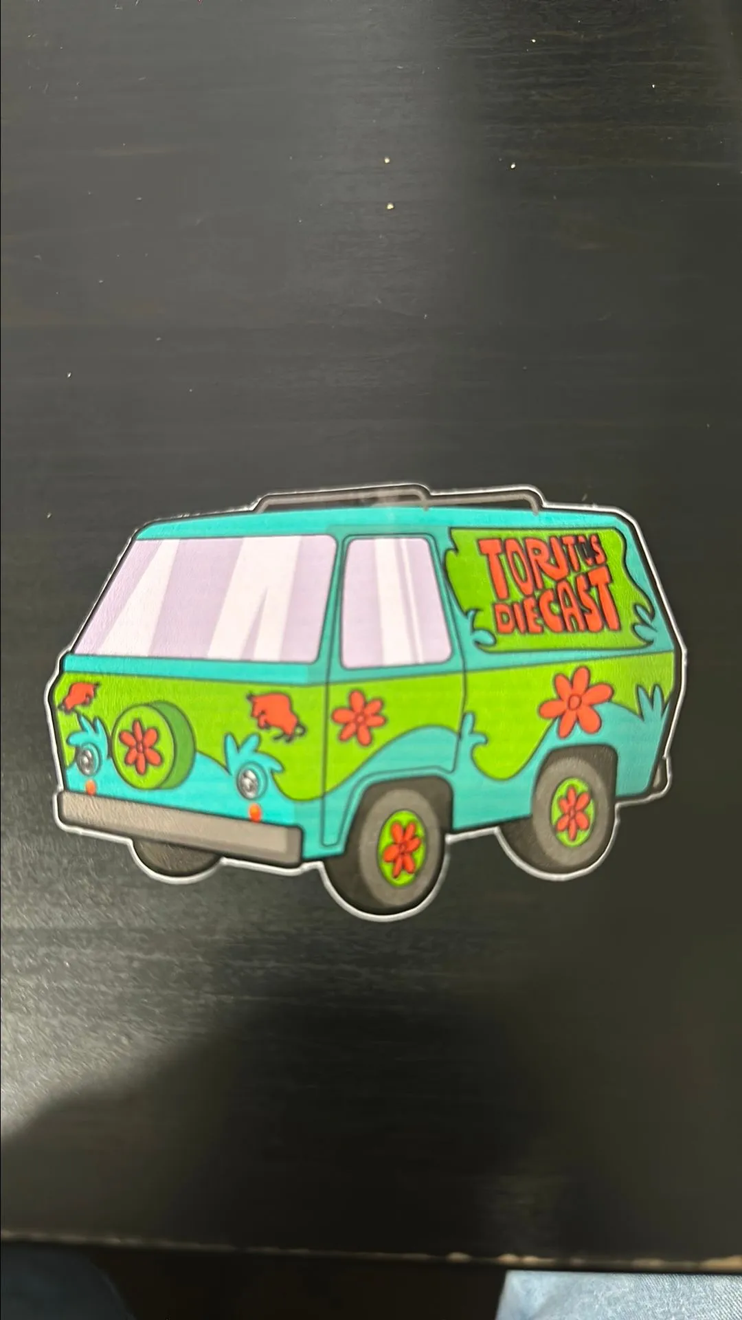 Product image for MYSTERY MACHINE. Toritos diecast sticker.