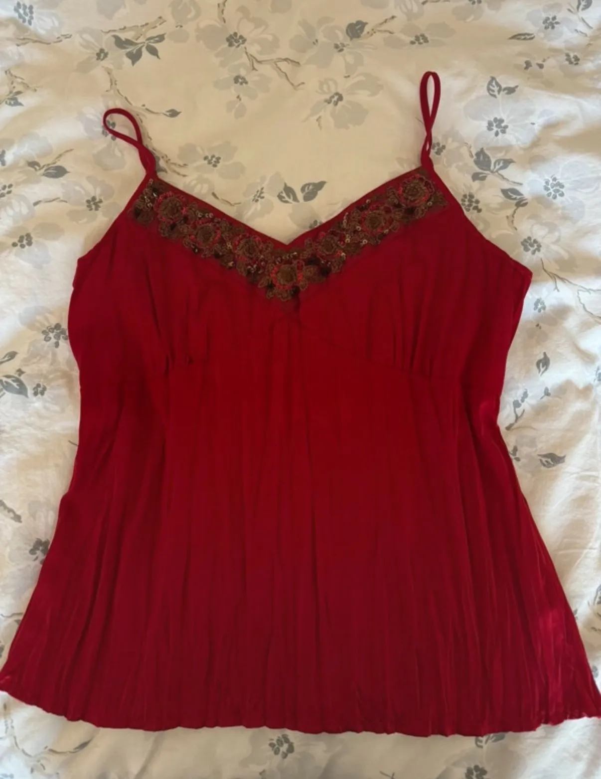 Product image for Vintage red sequin cami top