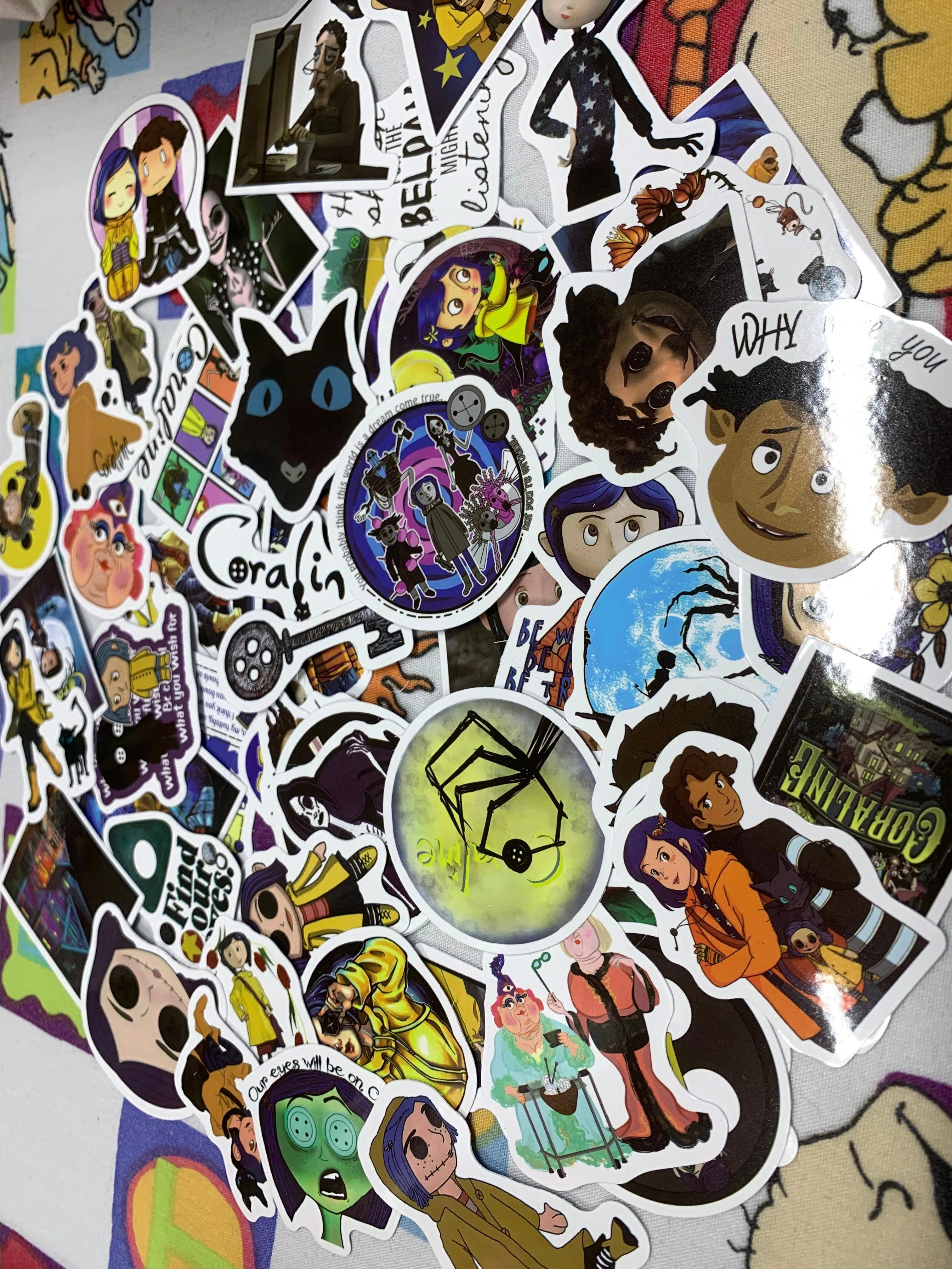 Product image for 5 coraline stickers for $1