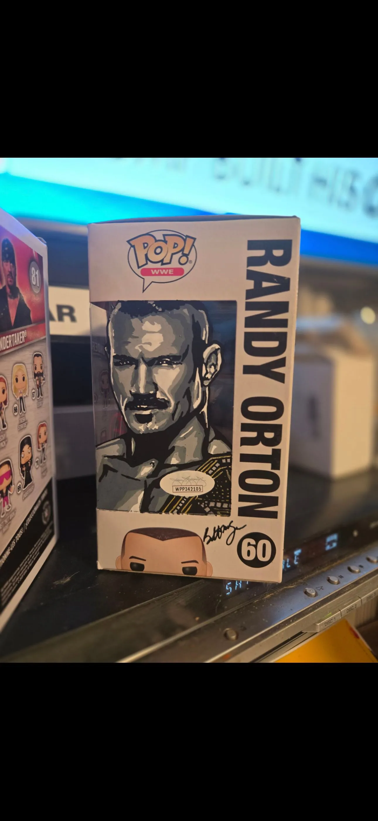 Product image for Randy Orton signed Funko Pop with JSA