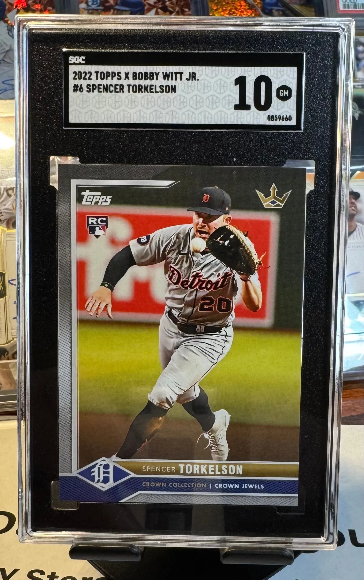 Product image for 2022 Topps X Bobby Witt Jr. Spencer Torkelson SGC  10