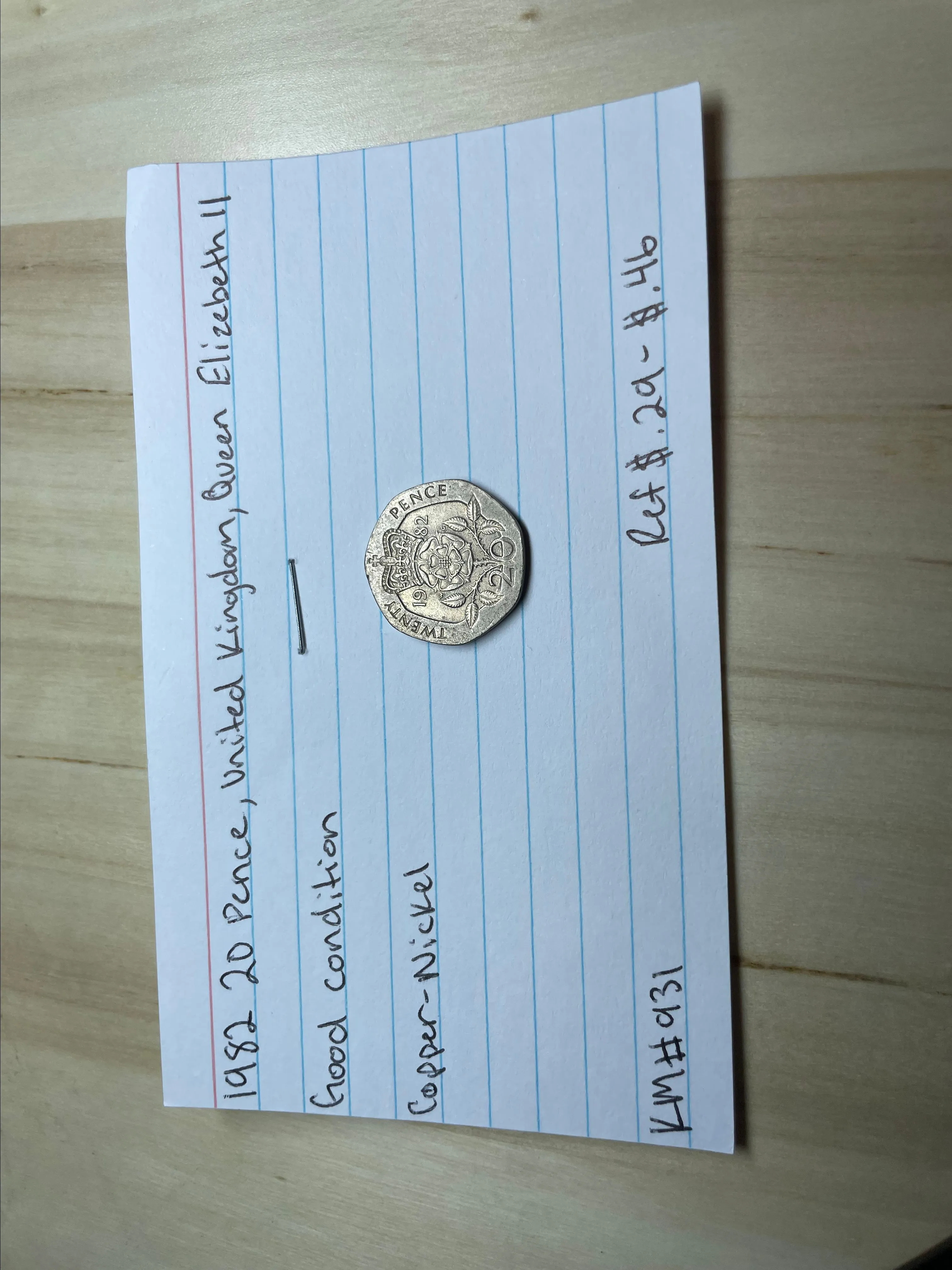 Product image for 1982 20 Pence, United Kingdom