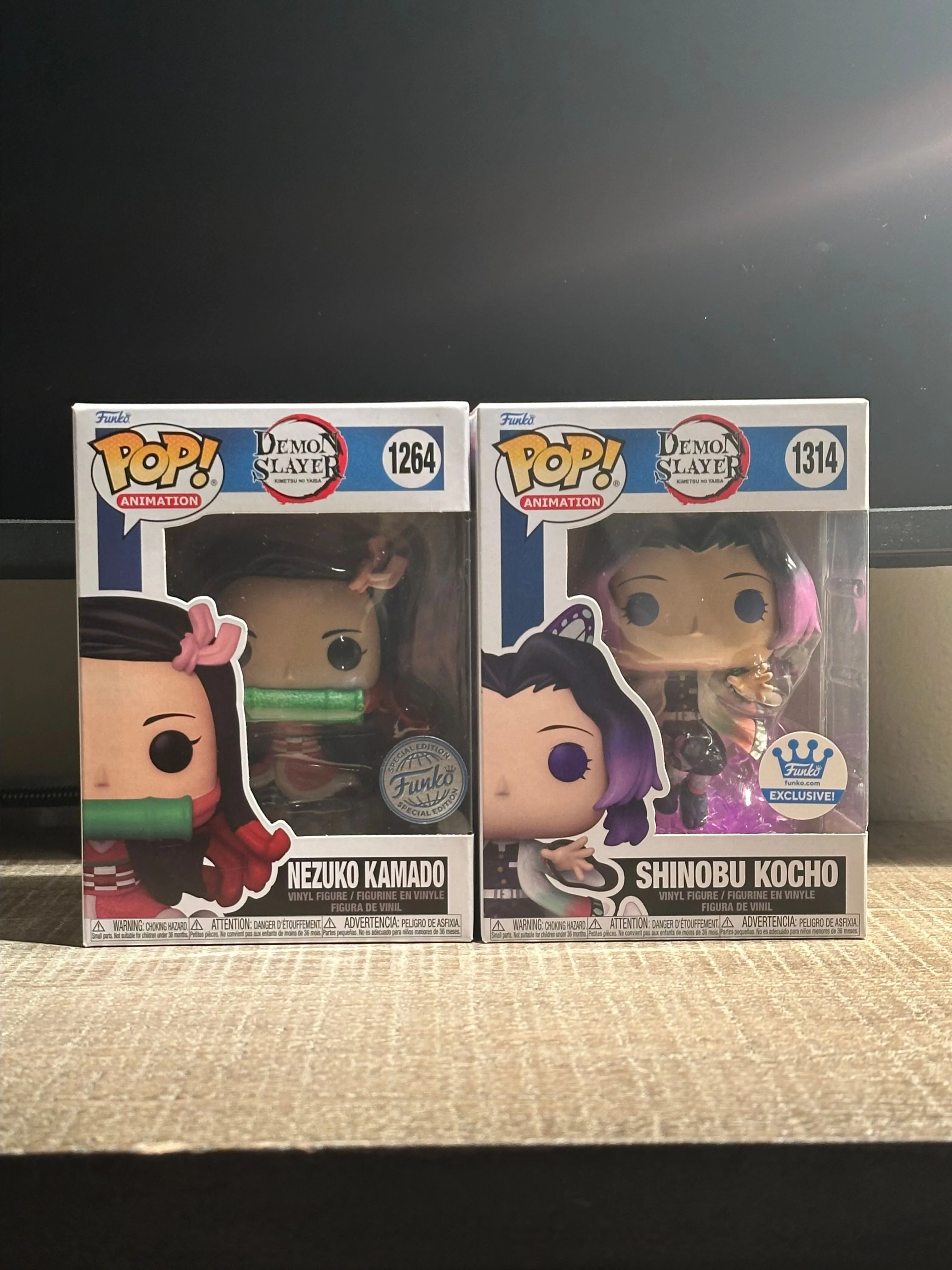Product image for Demon Slayer - Shinobu Kocho 1314 & Nezuko Kamada 1264 w/ Pop Protectors