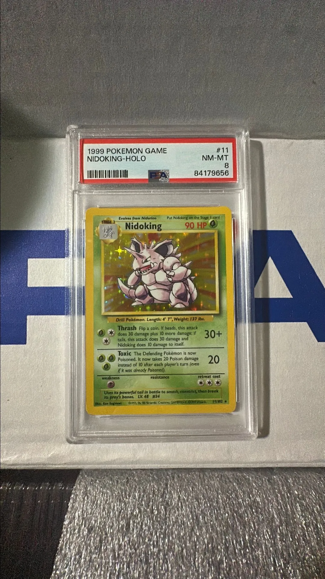 1999 Pokemon Game Nidoking-Holo PSA NM-MT 8  Whatnot: Shop, Sell, Connect
