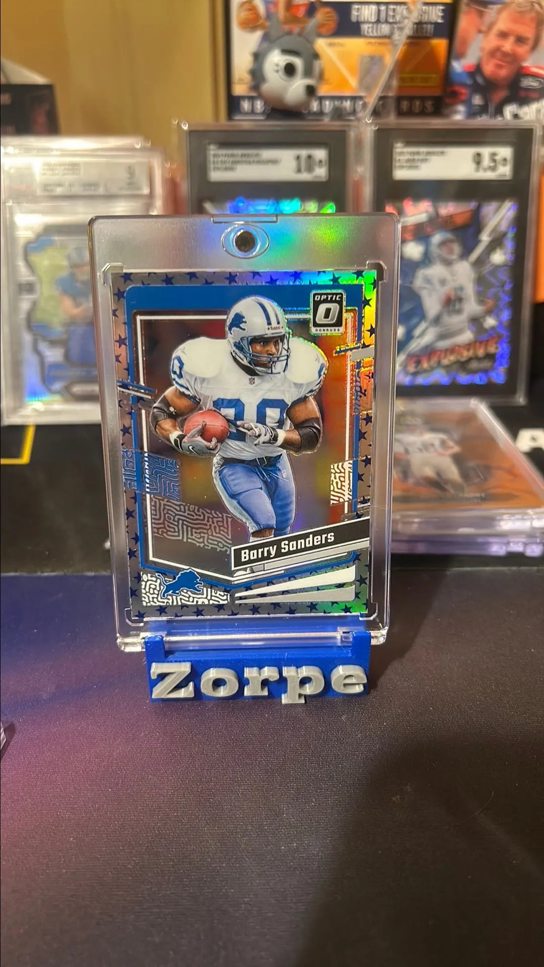 Product image for Barry Sanders 2023 Optic Stars Holo Prizm SP #60 Detroit Lions