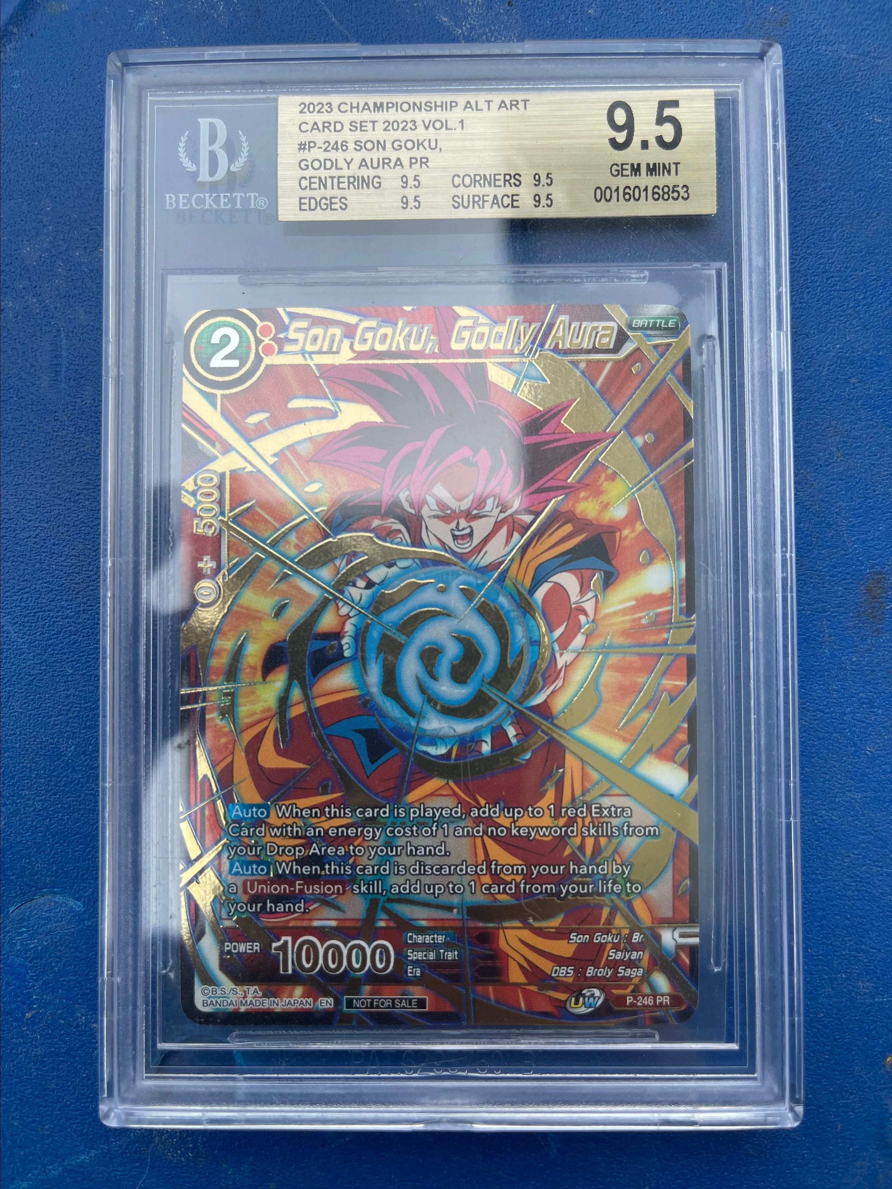 Product image for Son Goku, Godly Aura BGS Gem Mint 9.5
