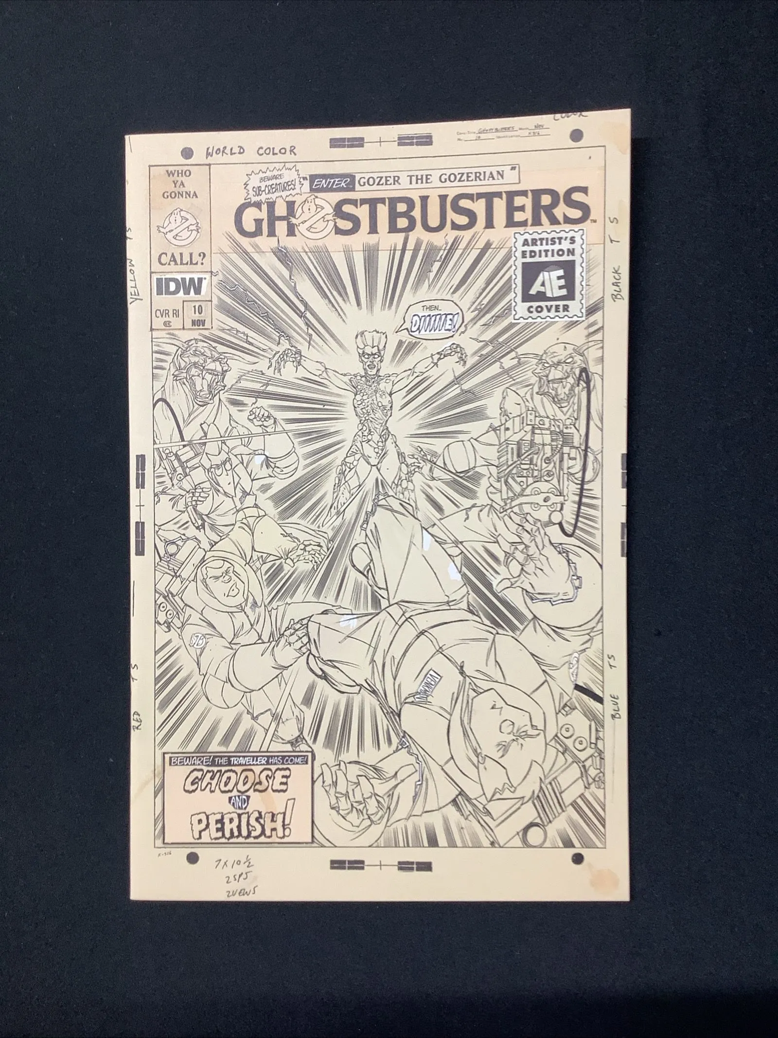 Product image for IDW GHOSTBUSTERS #10 **Retailers' Incentive/Artist's Edition/Gozer Sketch Cvr!**