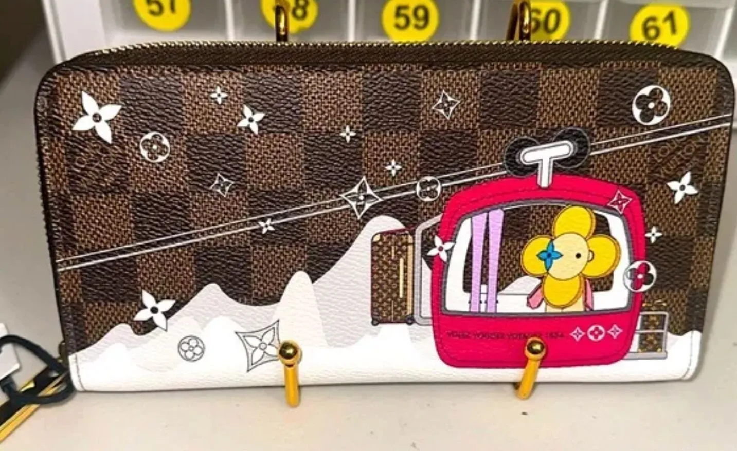 Product image for LOUIS VUITTON LIMITED EDITION DAMIER VIVIENNE WESTWOOD COLLAB FULL ZIPPY WALLET