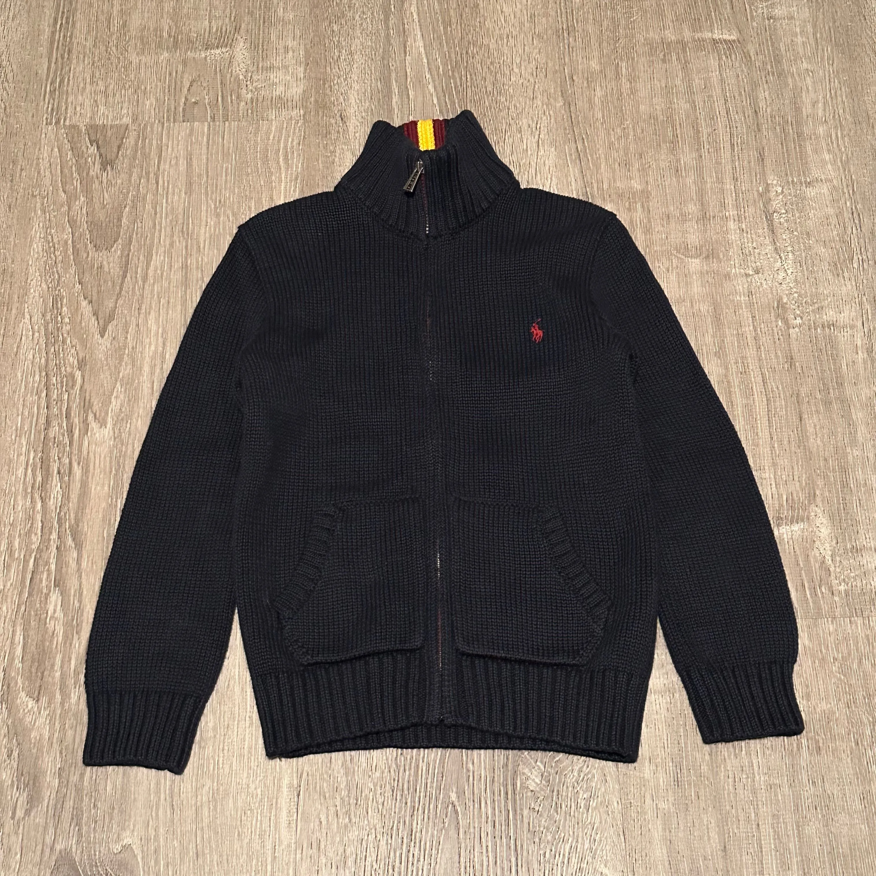 Product image for Polo Ralph Lauren Full Zip Knit Sweater Size 6
