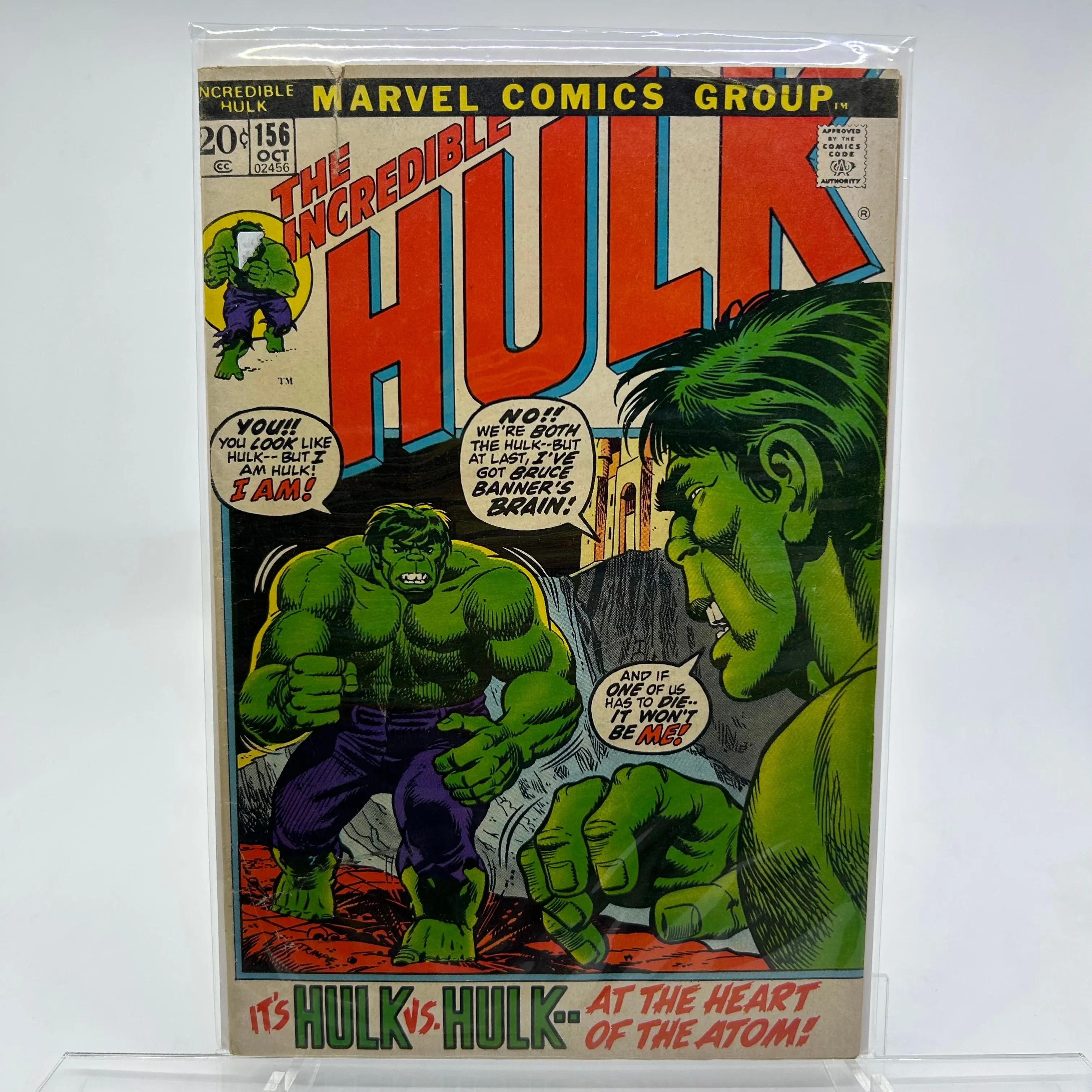 Product image for Comic Book -  Incredible Hulk #156 - Marvel's Green Goliath in Action! 💥🟢