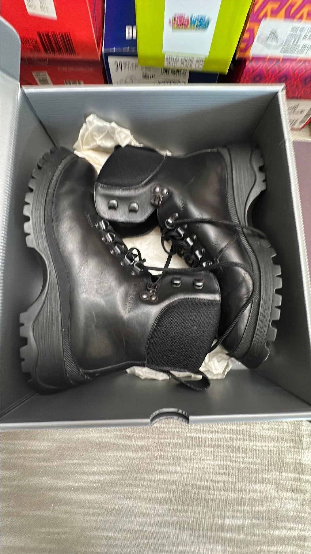 Product image for Prada Leather boots size 39.