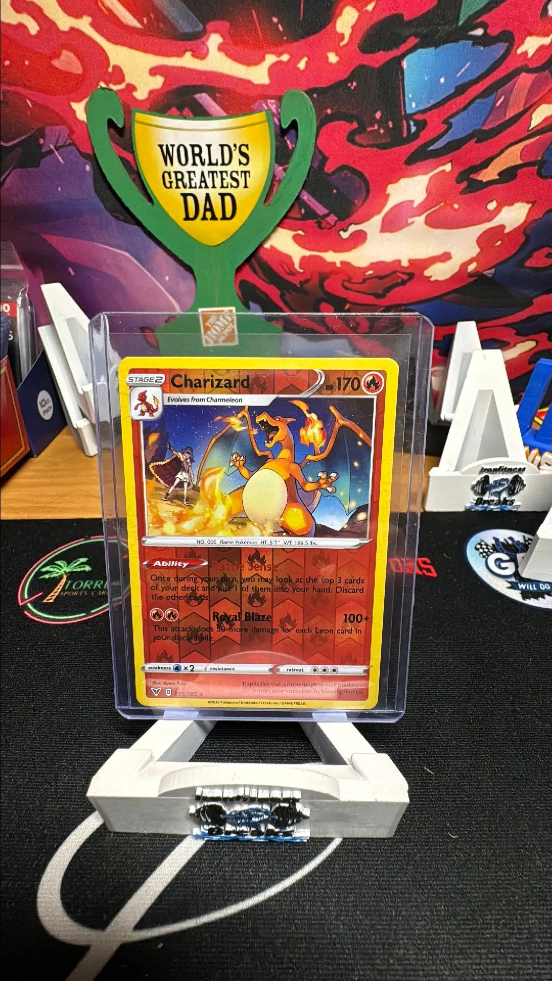Product image for Pokémon TCG Charizard Vivid Voltage 025/185 Reverse Holo Rare NM