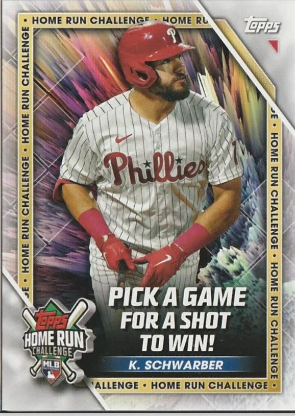 Product image for 2023 Topps Kyle Schwarber home run challenge *UNSCRATCHED*