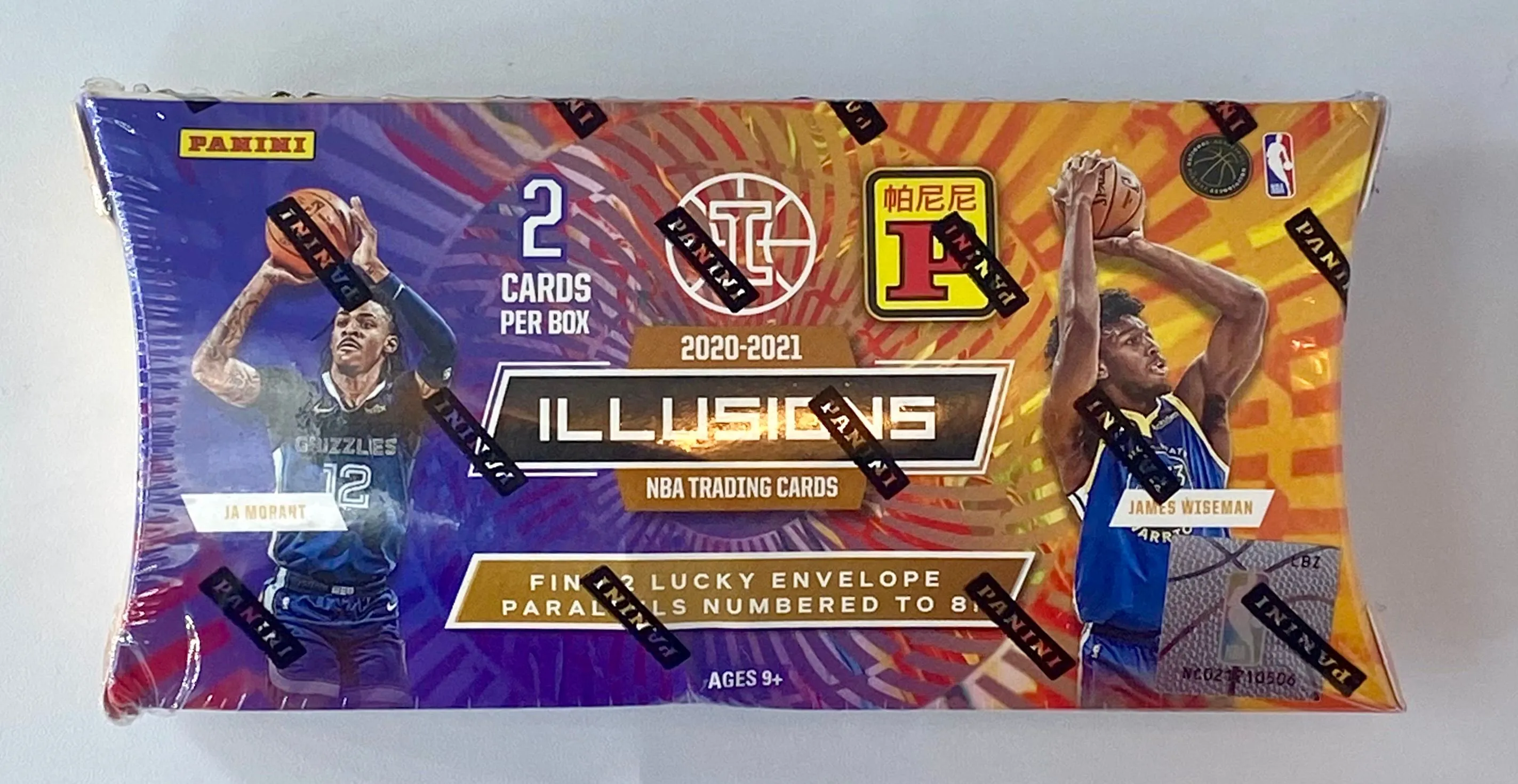 Product image for 2020-21 panini illusions lucky envelope box - see box, minor damage