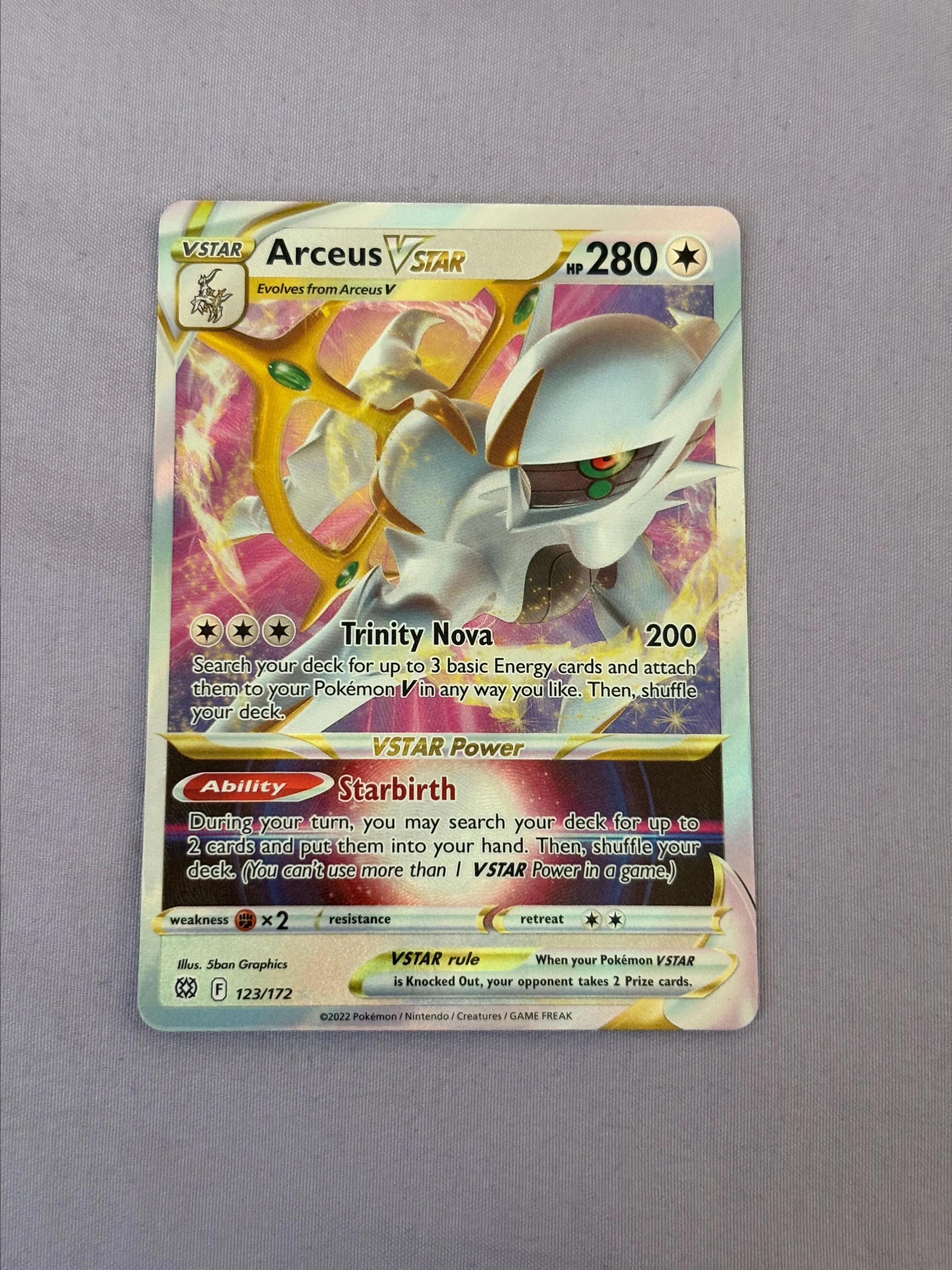 123 172 pokemon card Amazon.com: Arceus VSTAR 123/172 Brilliant Stars main image 1