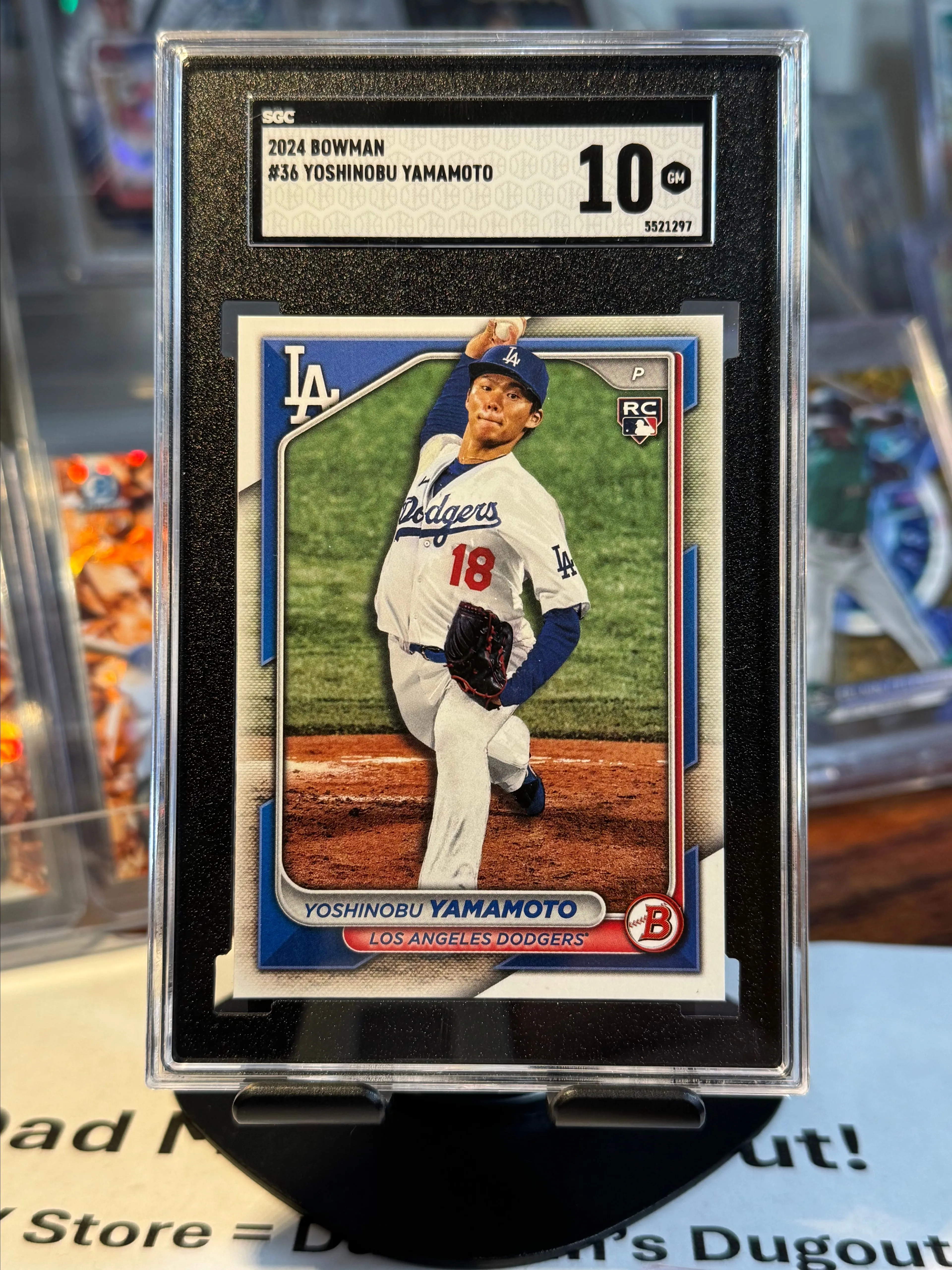 Product image for 2024 Bowman Yoshinobu Yamamoto SGC  10